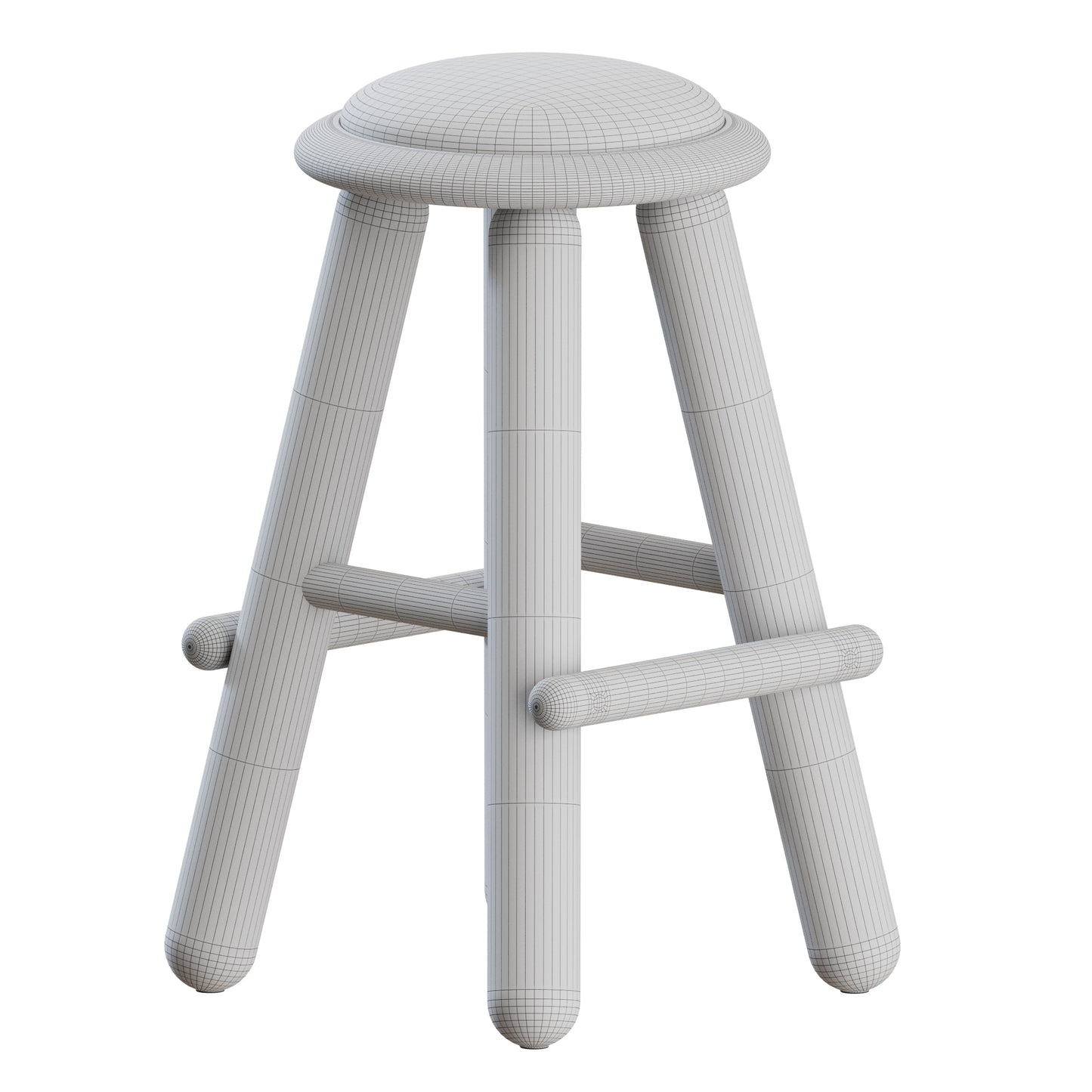 Checa Bar Counter Stool by Roll and Hill 3D Model