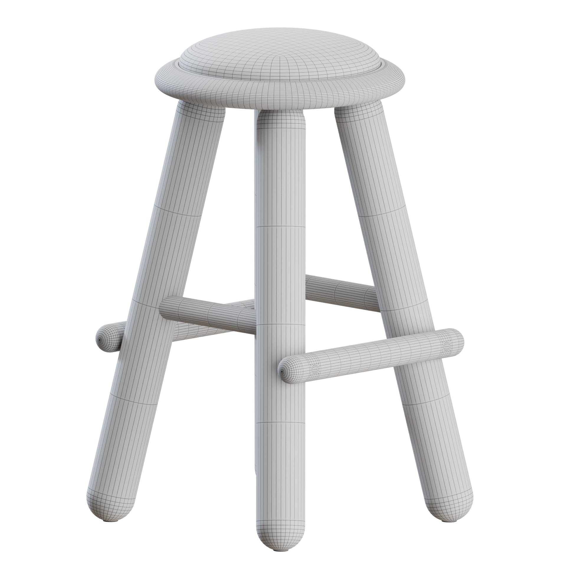 Checa Bar Counter Stool by Roll and Hill 3D Model
