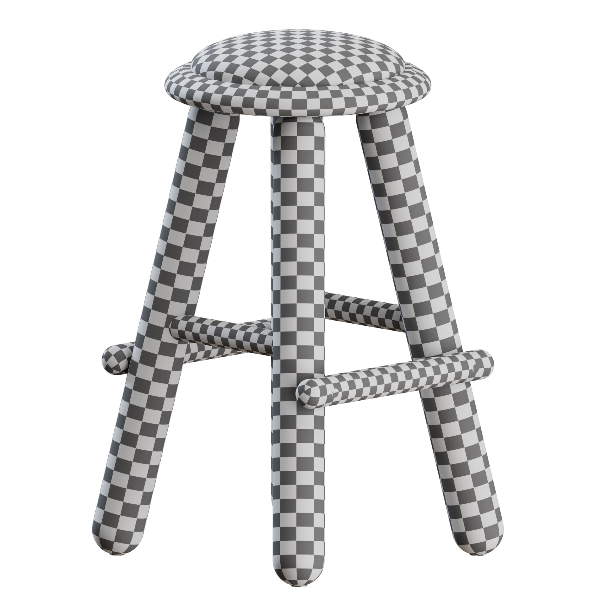 Checa Bar Counter Stool by Roll and Hill 3D Model