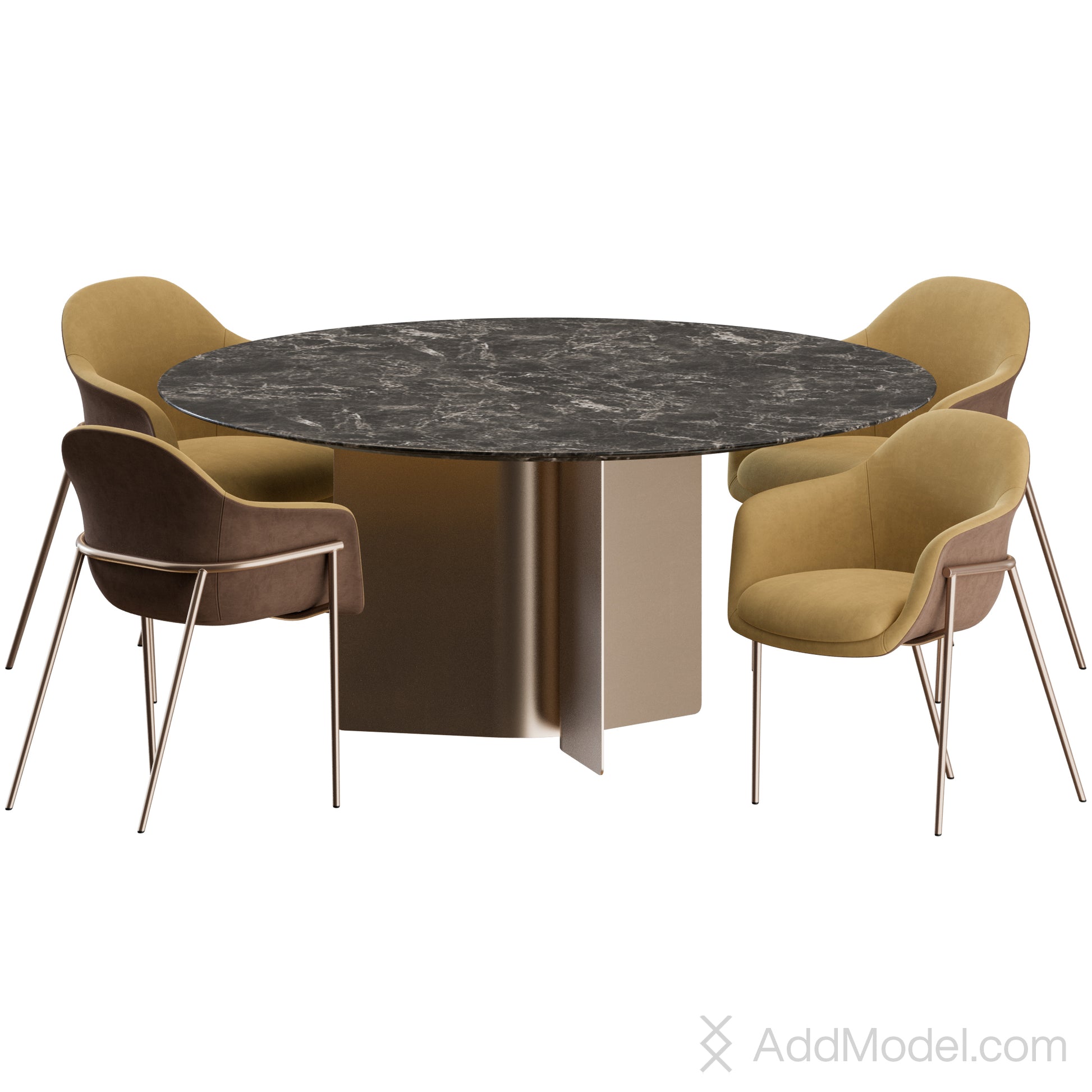 Chia Chair + Wave Table By Marelli 3D Model