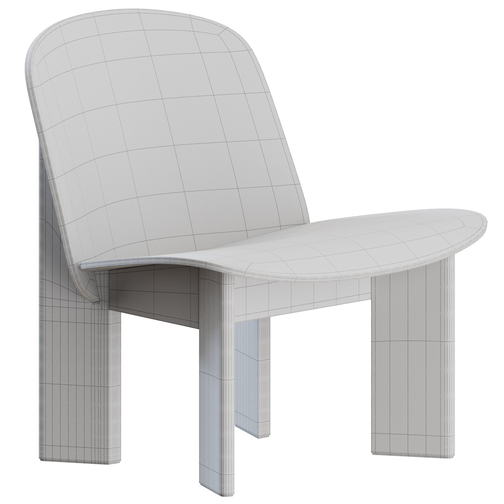 Chisel Lounge Chair Hay 3D Model