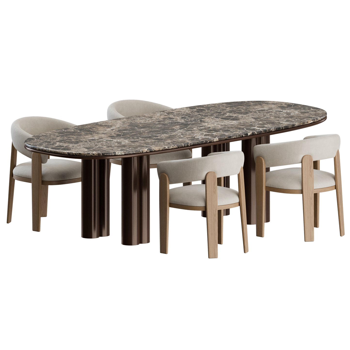 Chloe Chair Simmy Table by Giulio Marelli 3D Model