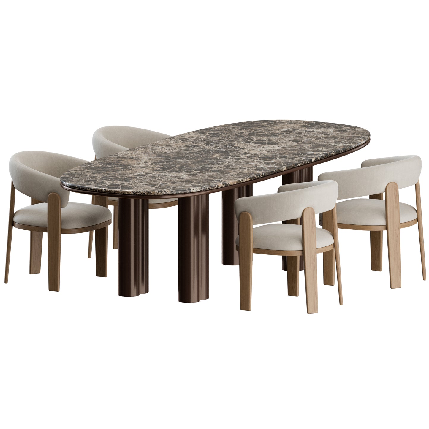 Chloe Chair Simmy Table by Giulio Marelli 3D Model
