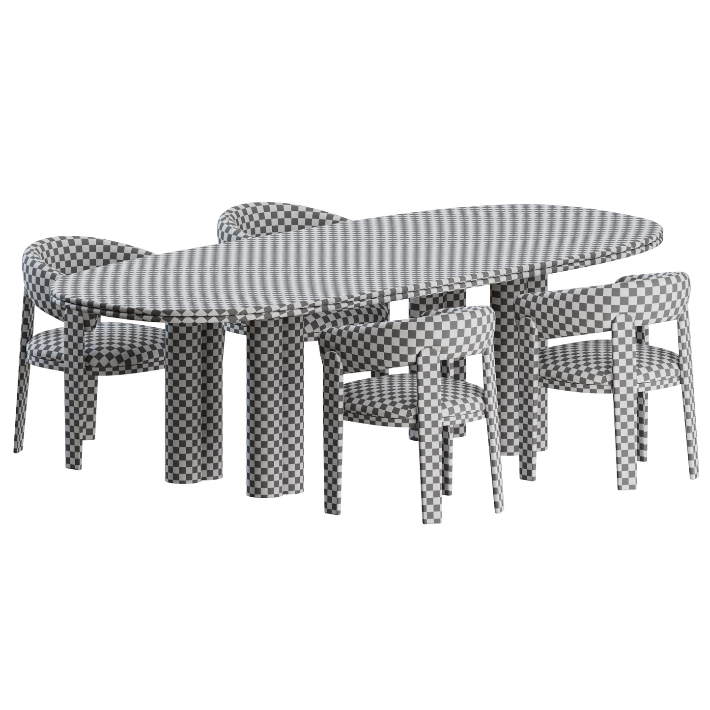 Chloe Chair Simmy Table by Giulio Marelli 3D Model