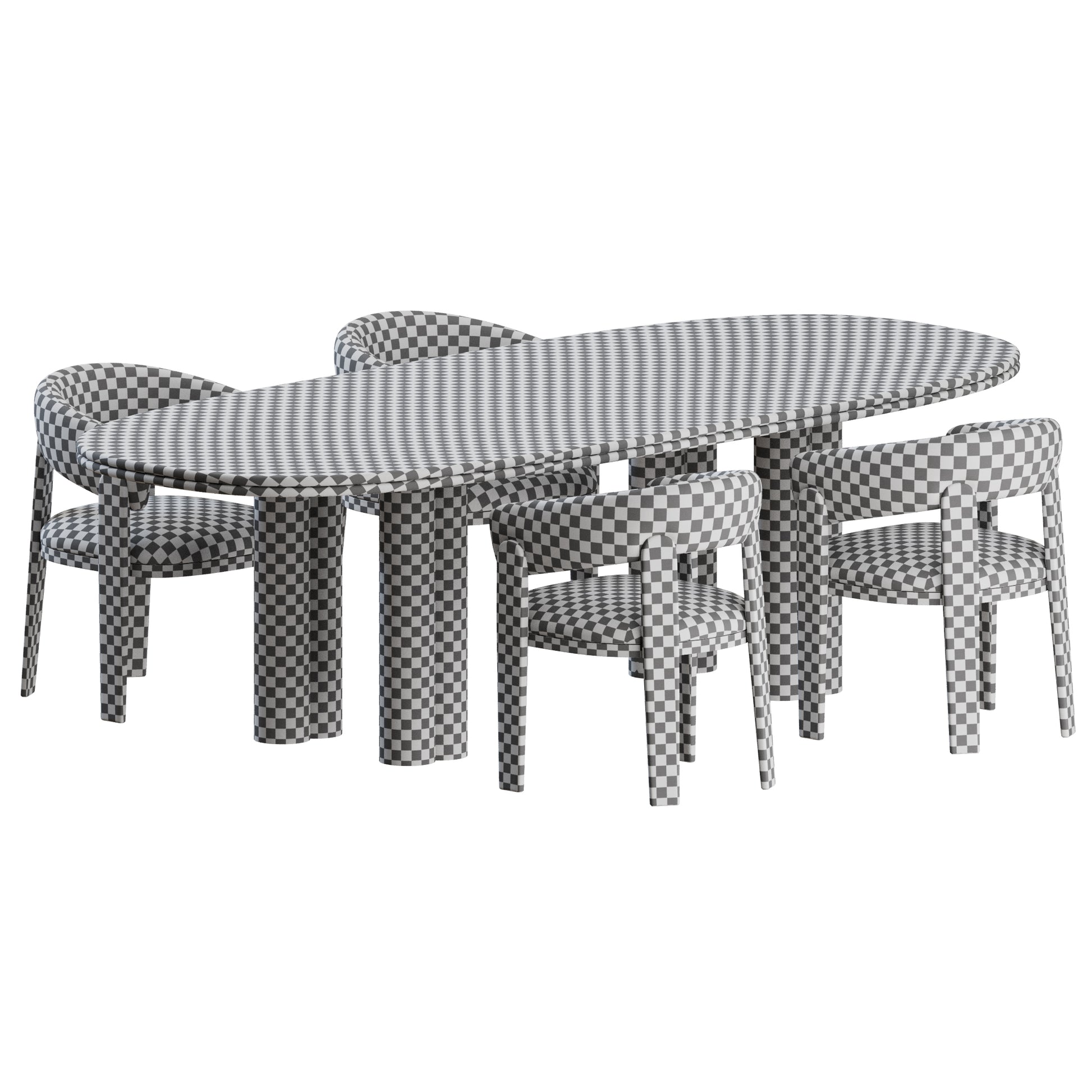 Chloe Chair Simmy Table by Giulio Marelli 3D Model