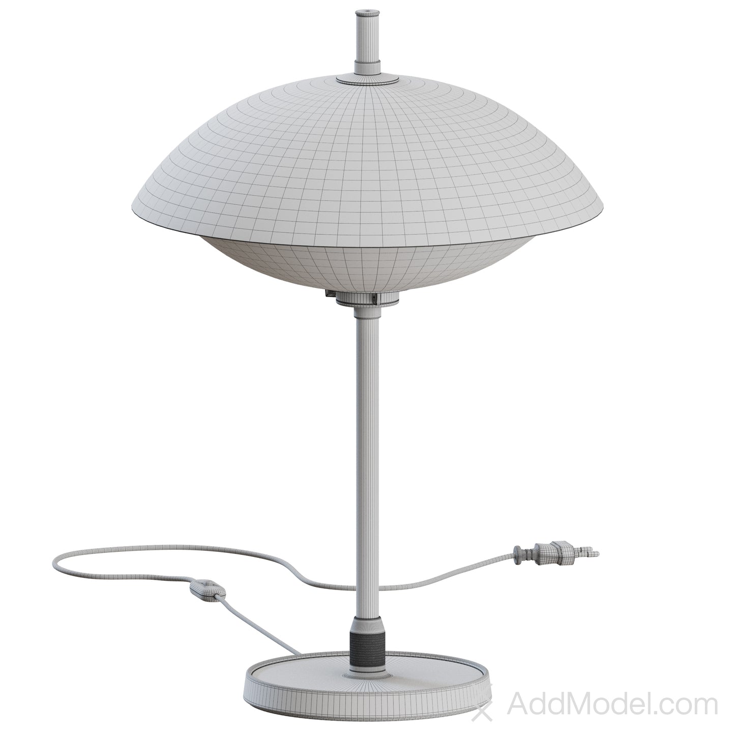 Clam Table Lamp By Fritz Hansen 3D Model