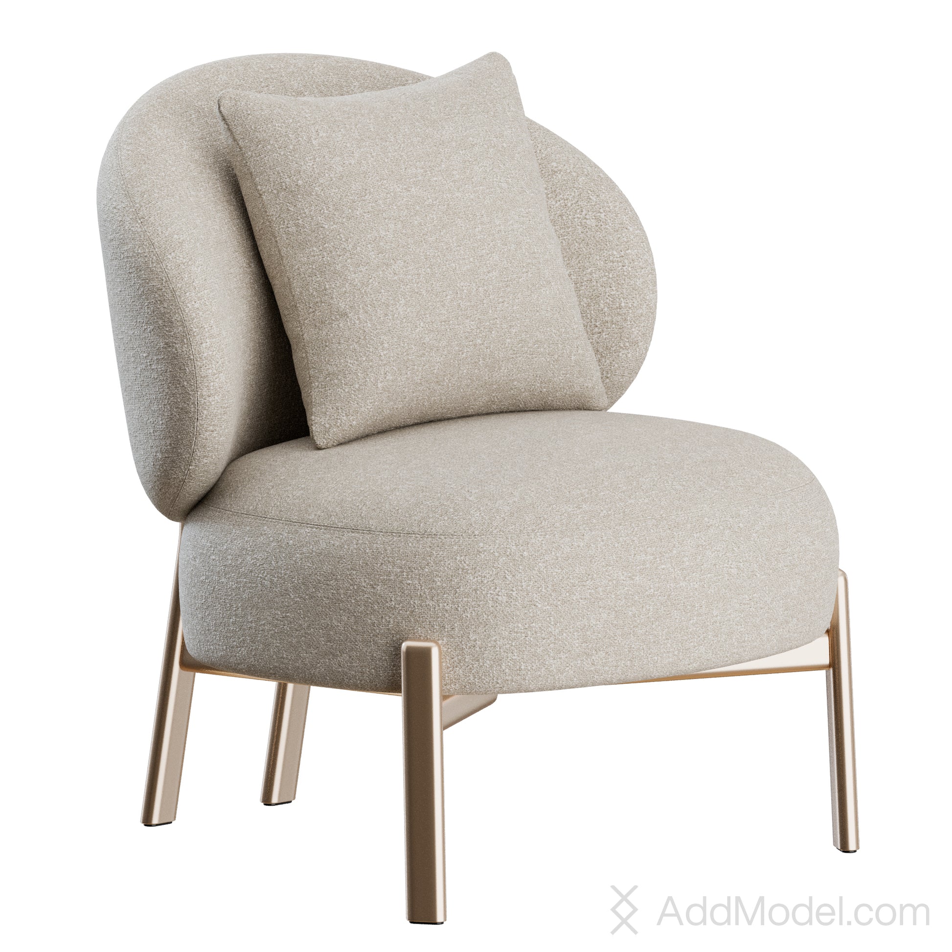 Clara Armchair By Marelli 3D Model