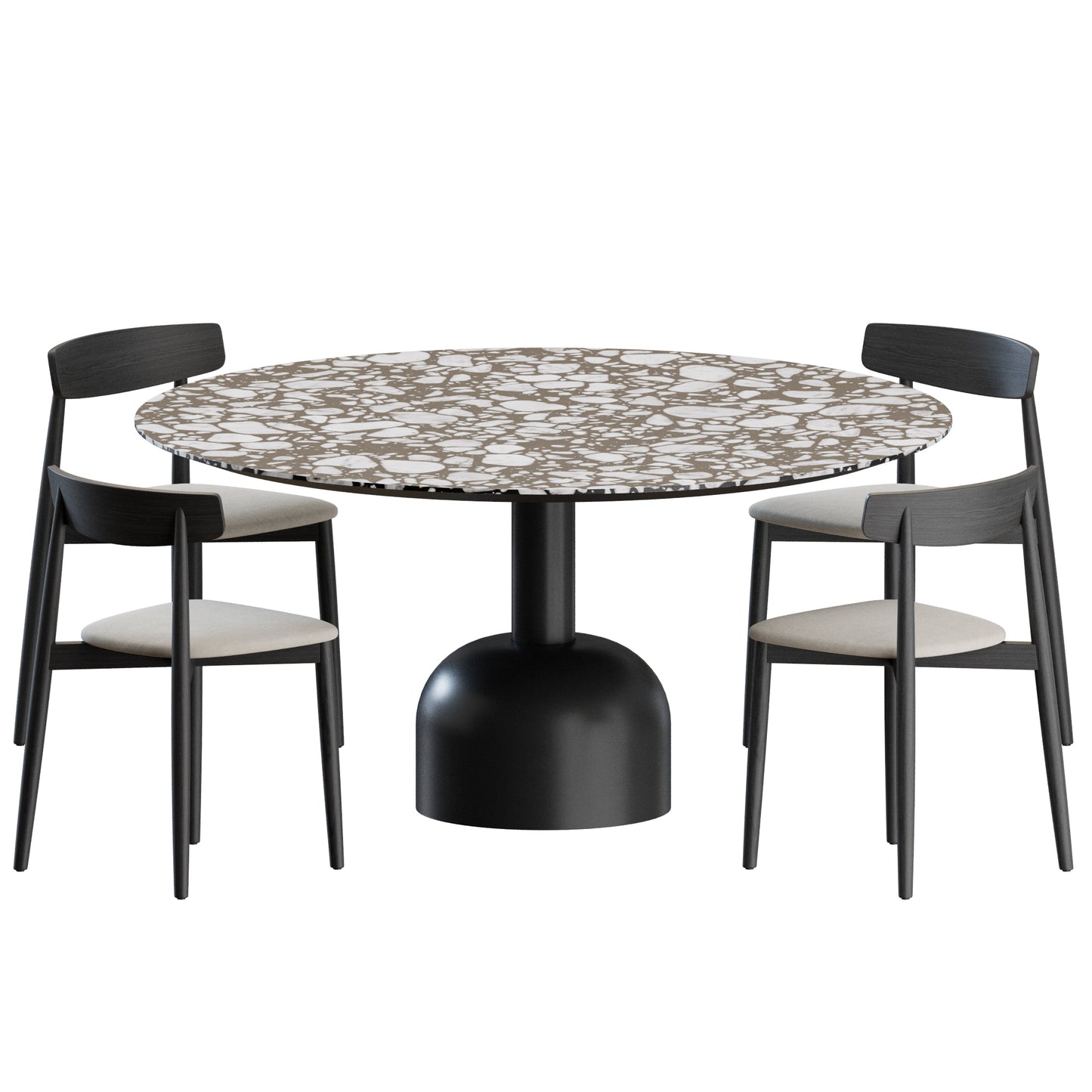 Claretta Chair Illo Table by Miniforms 3D Model
