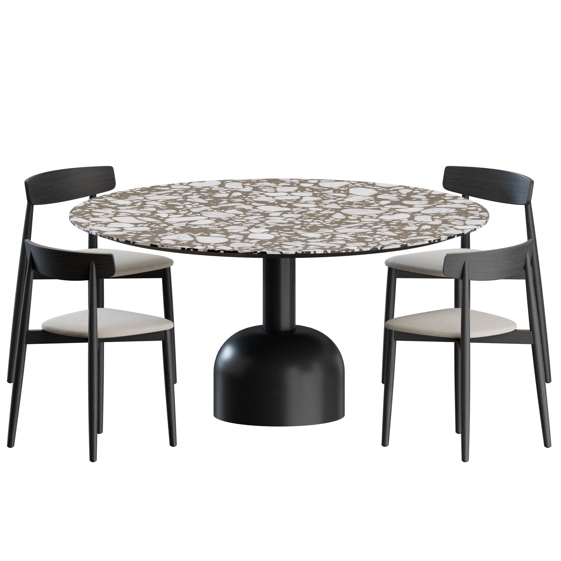 Claretta Chair Illo Table by Miniforms 3D Model