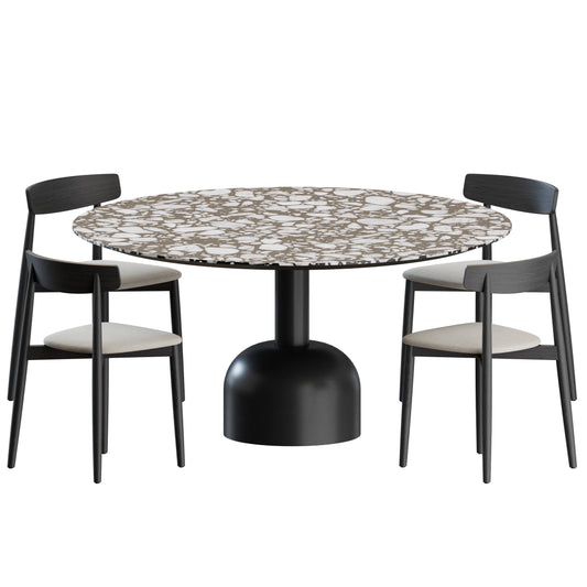 Claretta Chair Illo Table by Miniforms 3D Model