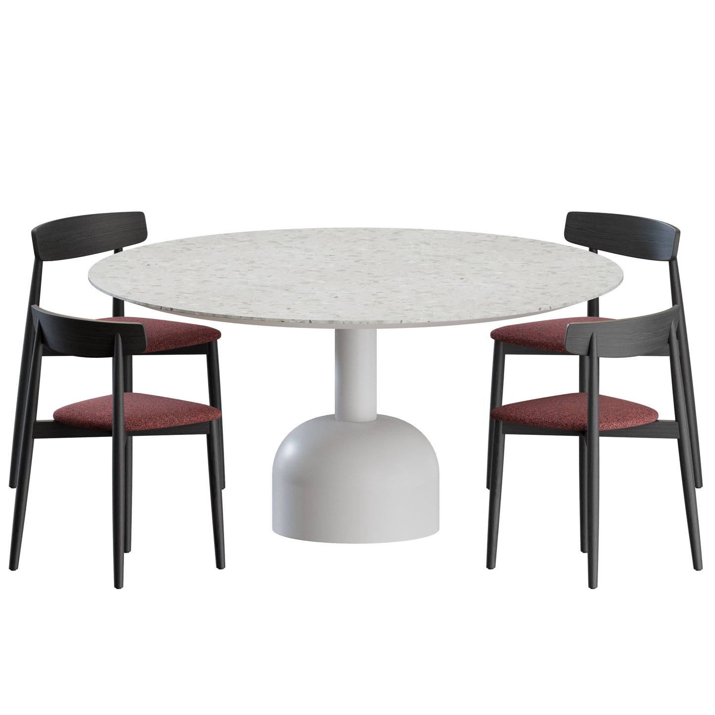 Claretta Chair Illo Table by Miniforms 3D Model
