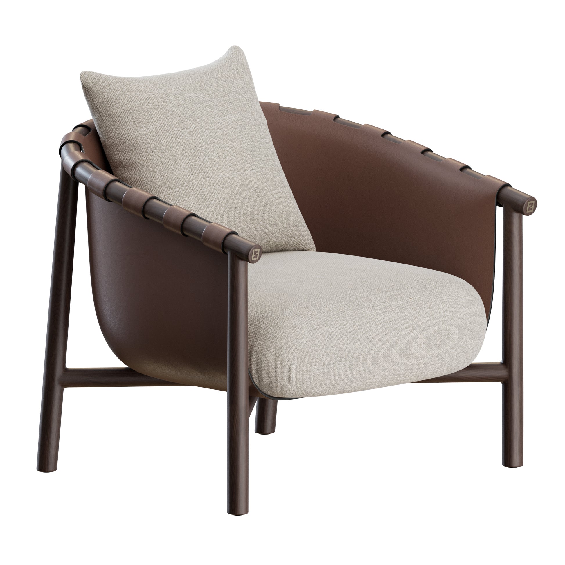 Cleo Armchair by Fendi Casa 3D Model