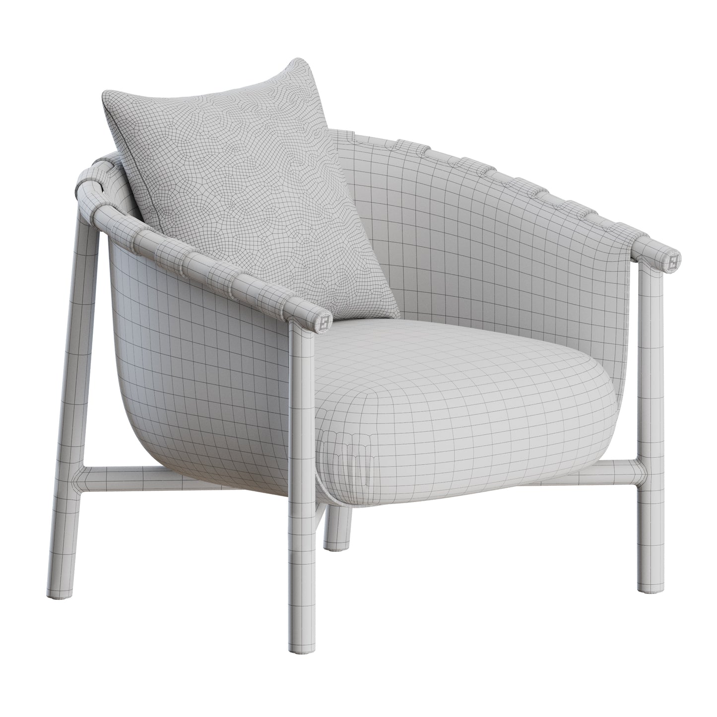 Cleo Armchair by Fendi Casa 3D Model