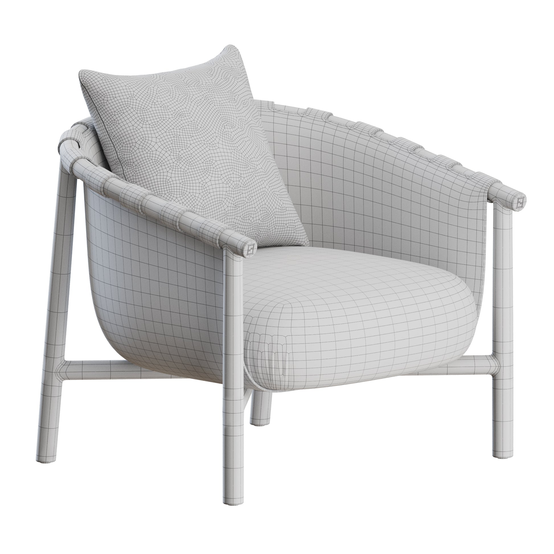 Cleo Armchair by Fendi Casa 3D Model