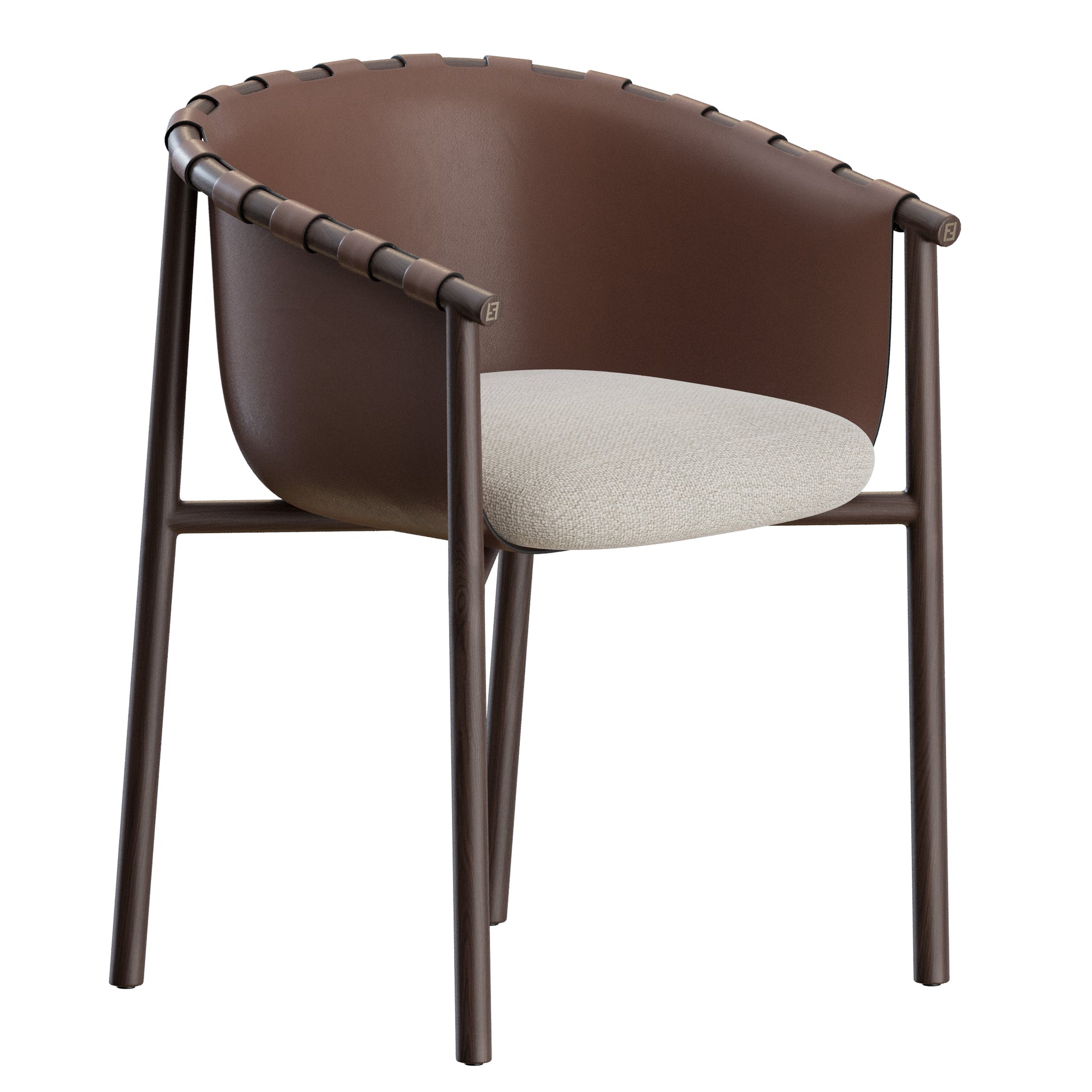 Cleo Dining Chair by Fendi Casa 3D Model