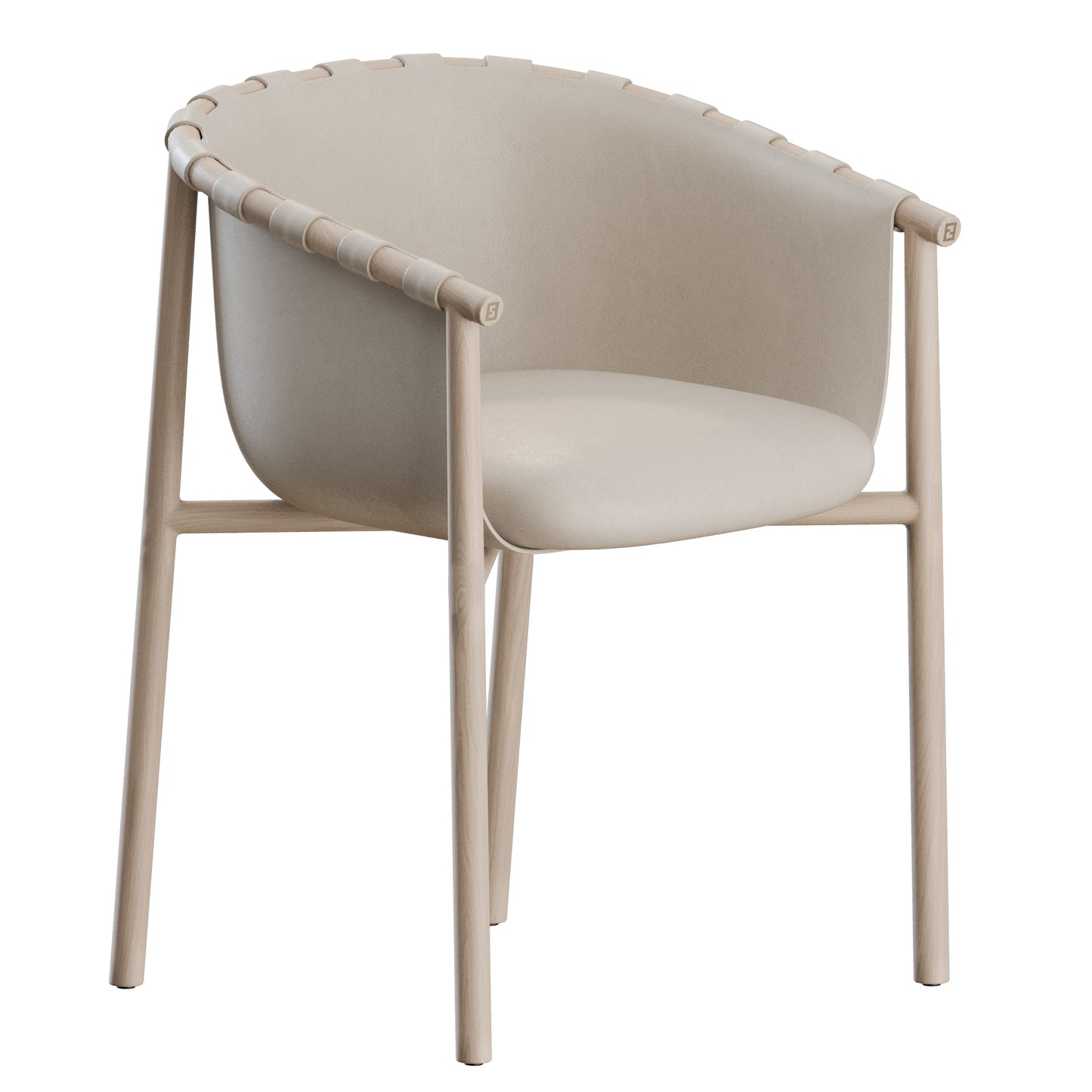 Cleo Dining Chair by Fendi Casa 3D Model