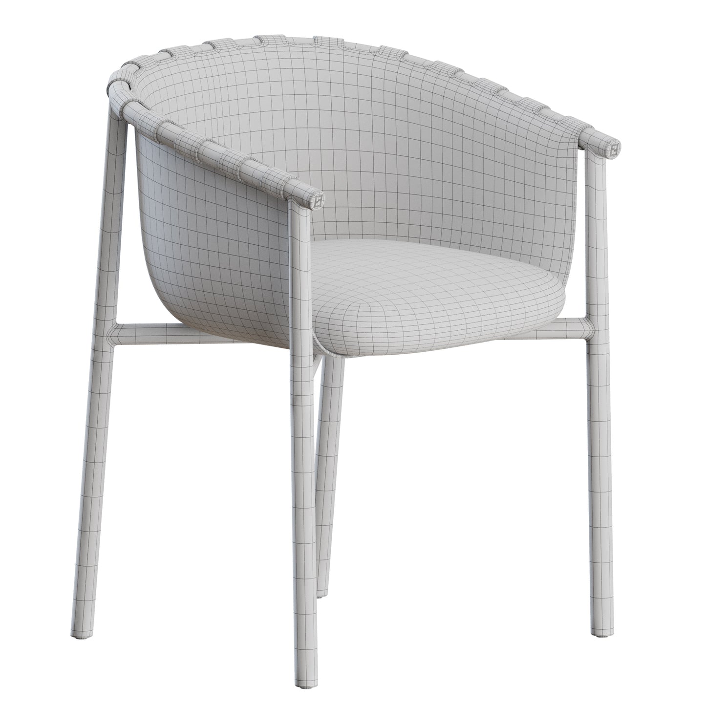 Cleo Dining Chair by Fendi Casa 3D Model