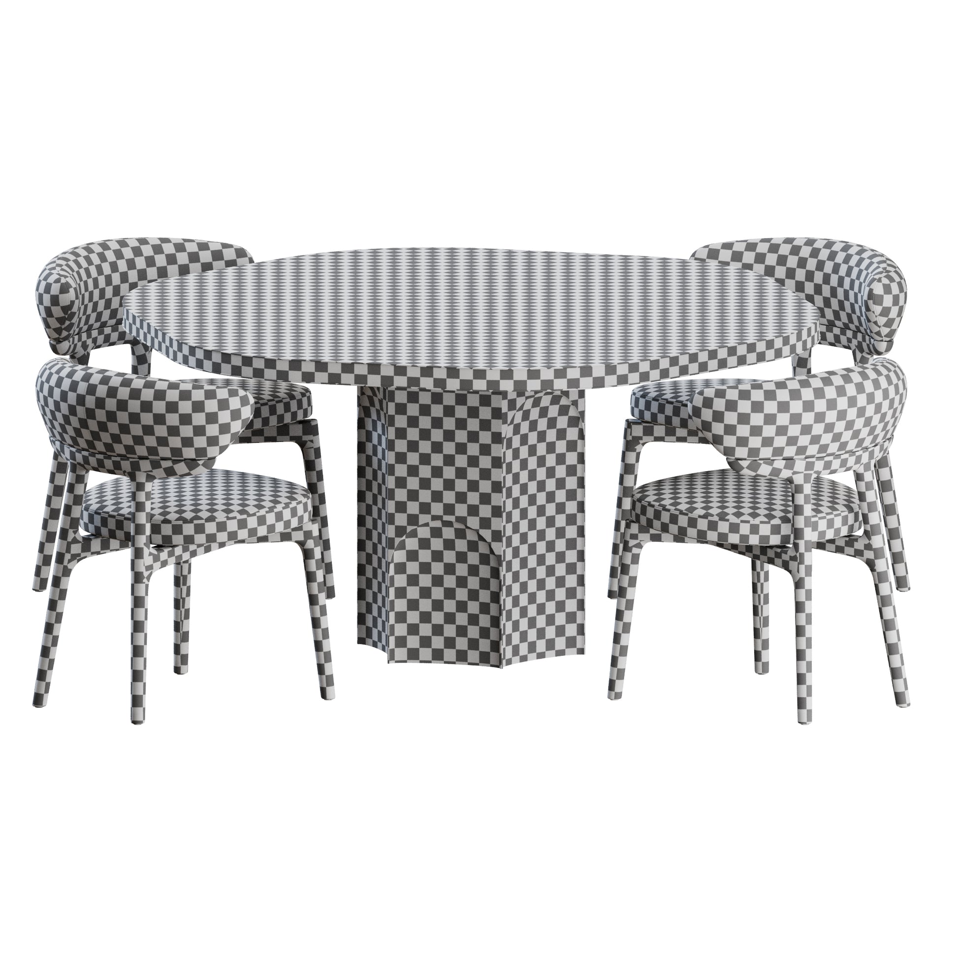 Clotilde Chair Grace Table by Baxter 3D Model