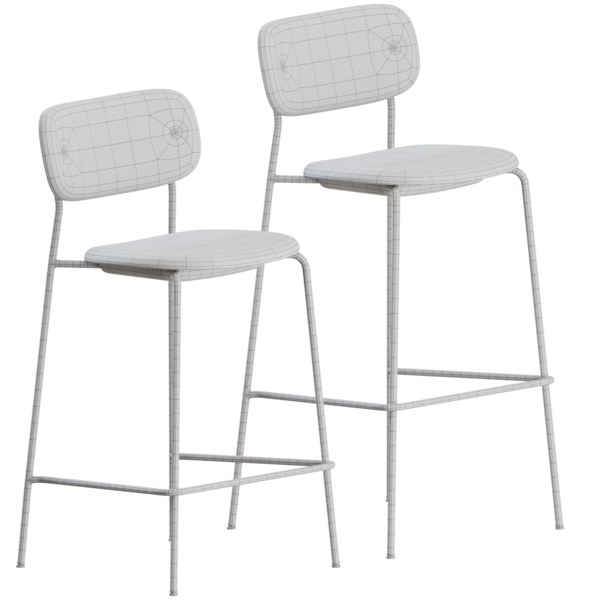 Co Bar Chair Fully Upholstered Audo Copenhagen 3D Model