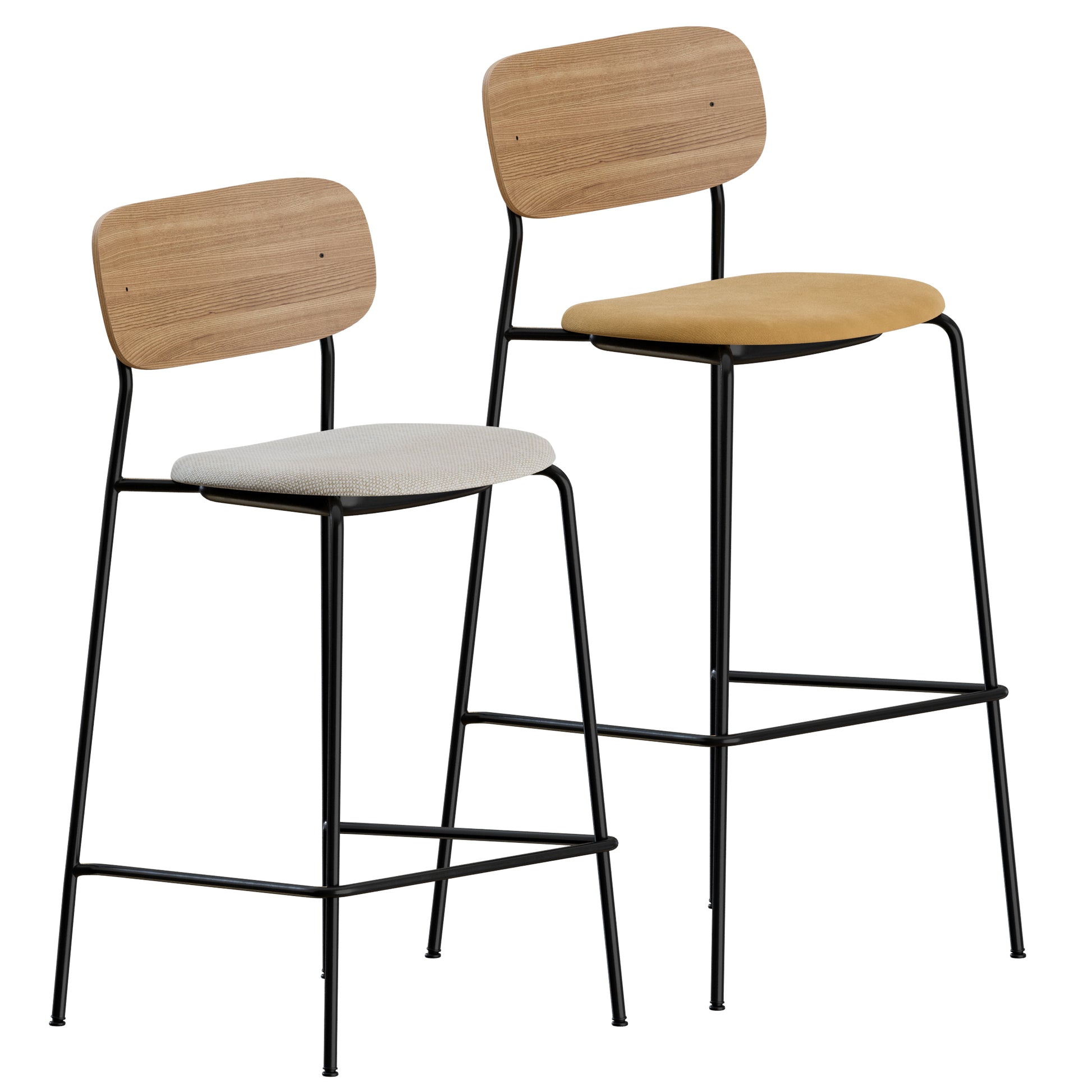 Co Bar Chair Seat Upholstered By Audo Copenhagen 3D Model