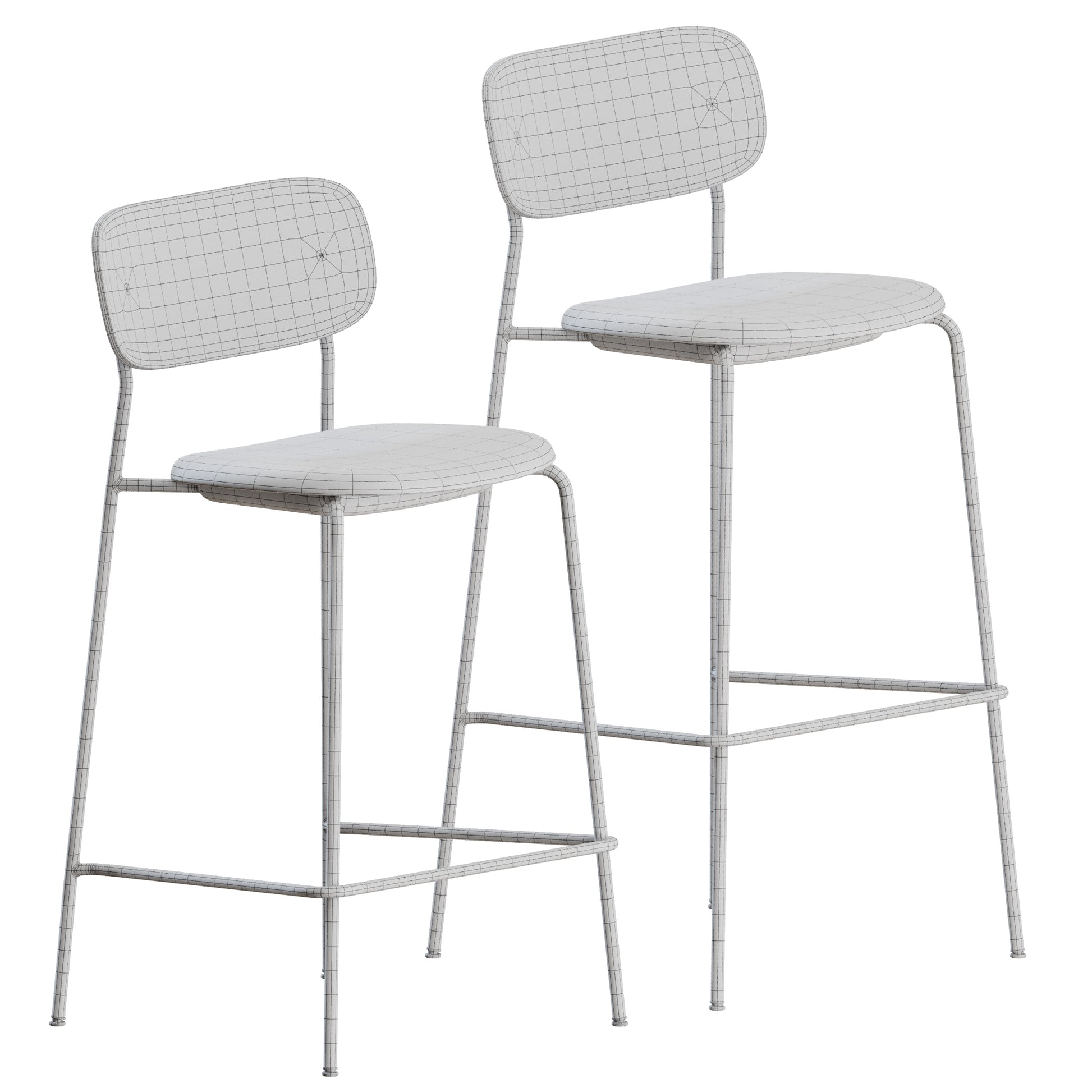 Co Bar Chair Seat Upholstered By Audo Copenhagen 3D Model