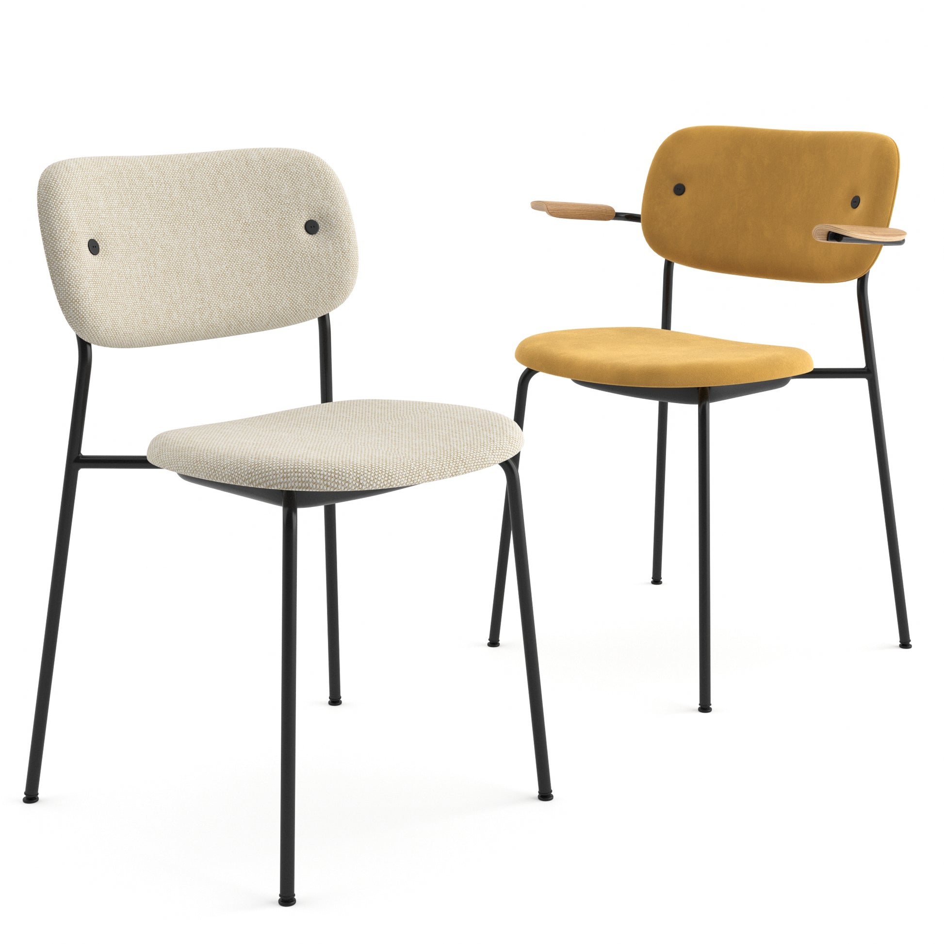 Co Chair Fully Upholstered Black By Audo Copenhagen 3D Model