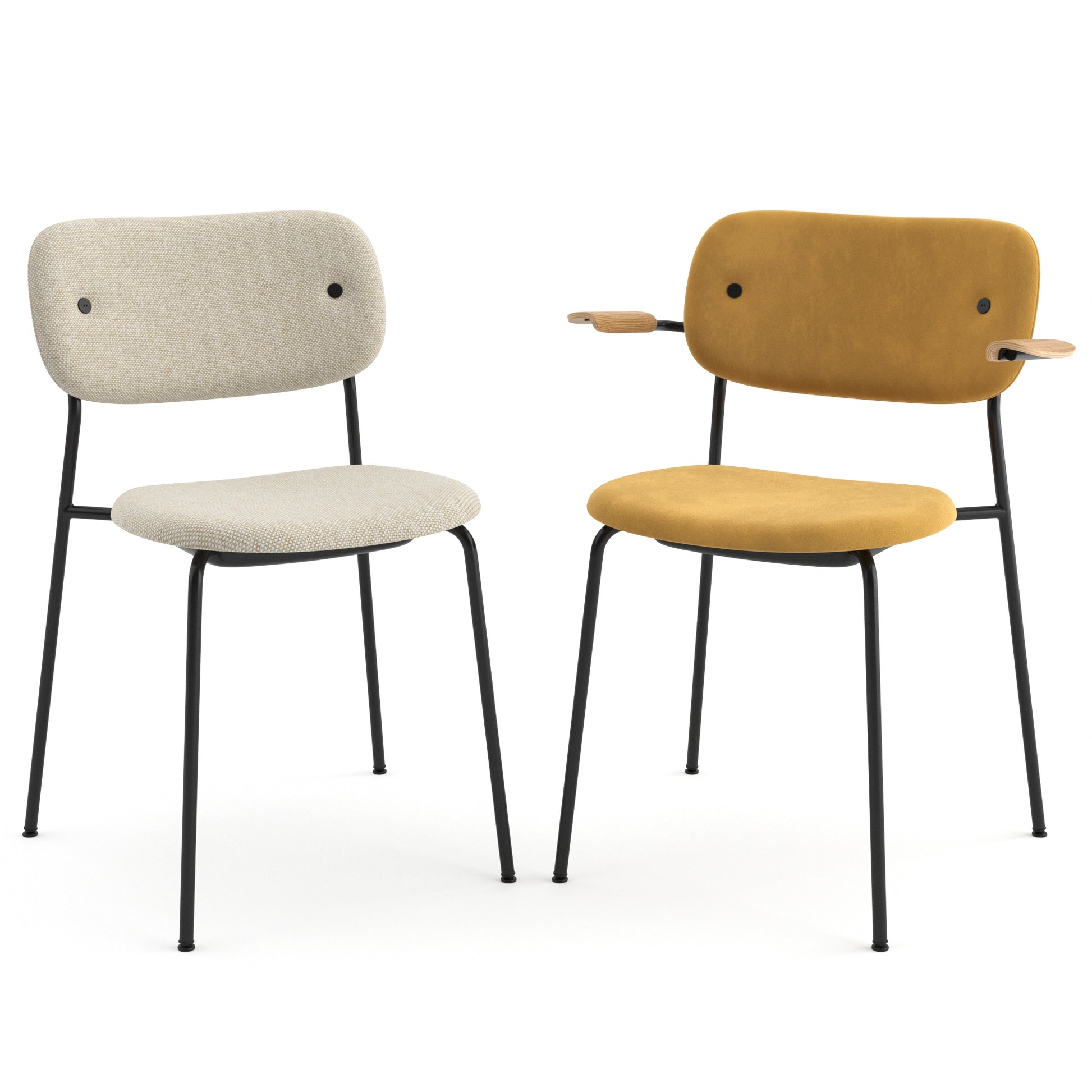 Co Chair Fully Upholstered Black By Audo Copenhagen 3D Model