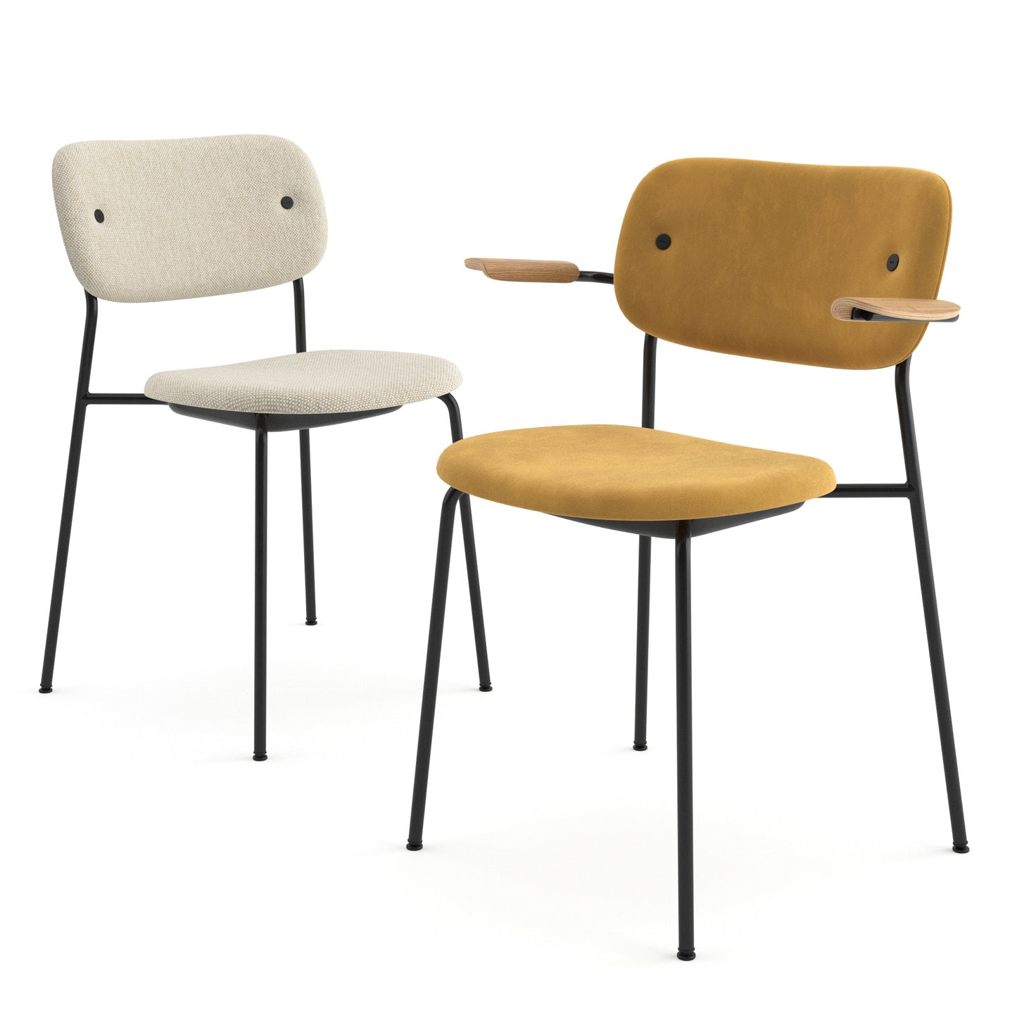 Co Chair Fully Upholstered Black By Audo Copenhagen 3D Model