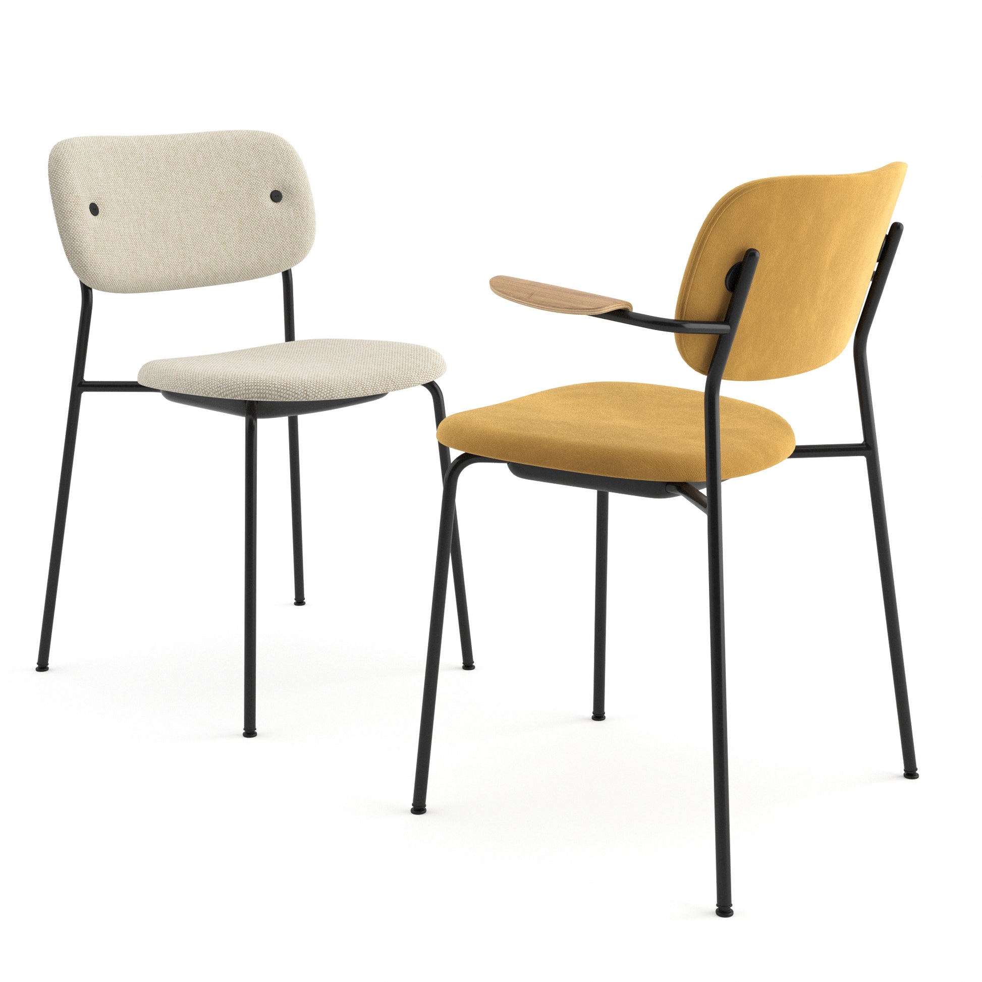 Co Chair Fully Upholstered Black By Audo Copenhagen 3D Model