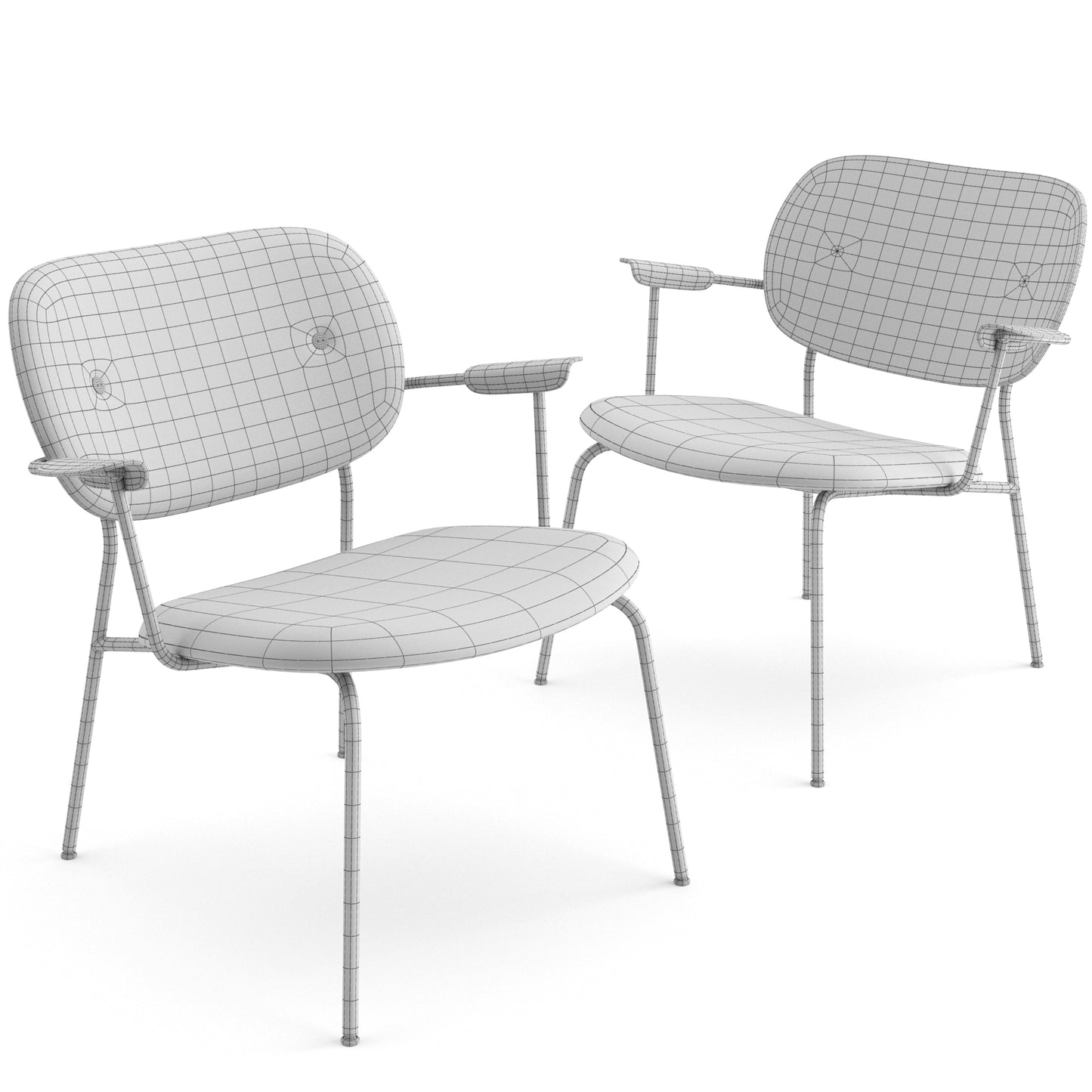 Co Lounge Chair Fully Upholstered By Audo Copenhagen 3D Model