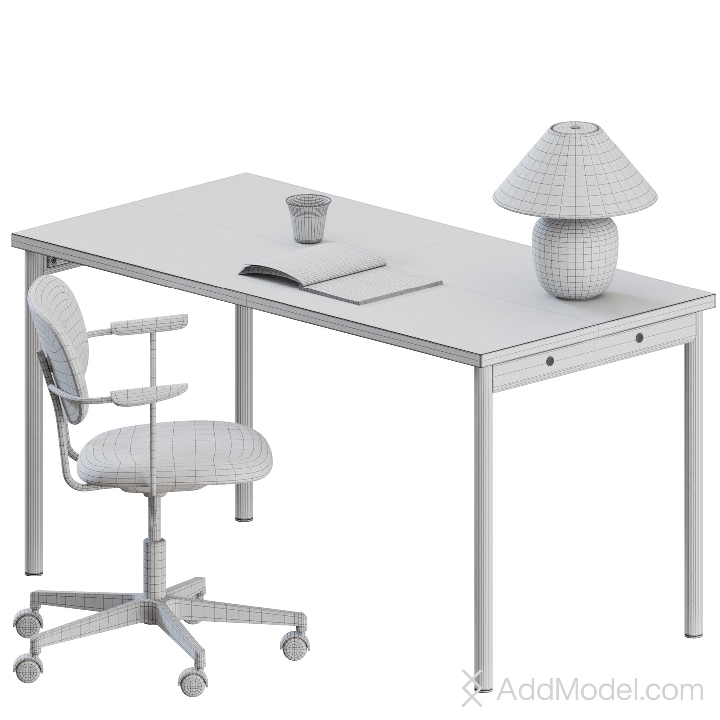 Co Task Chair Armrest Set By Audo Copenhagen 3D Model