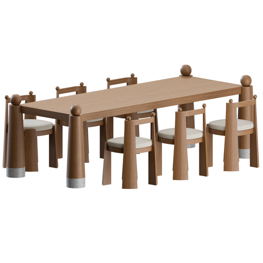 Collection 1976 Dining Set by Nouveau Standard 3D Model
