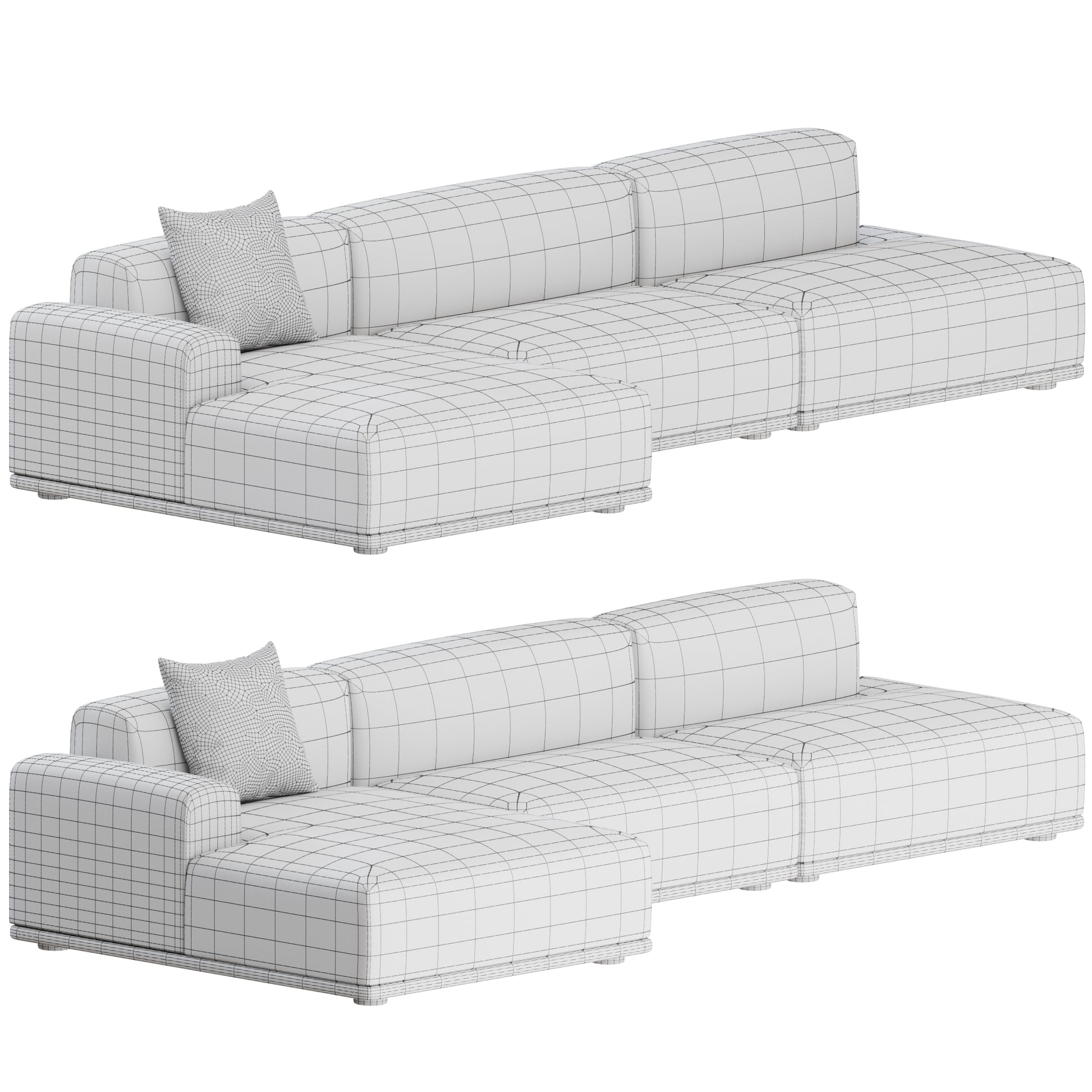 Connect Sofa 3 Seater 02 By Muuto 3D Model
