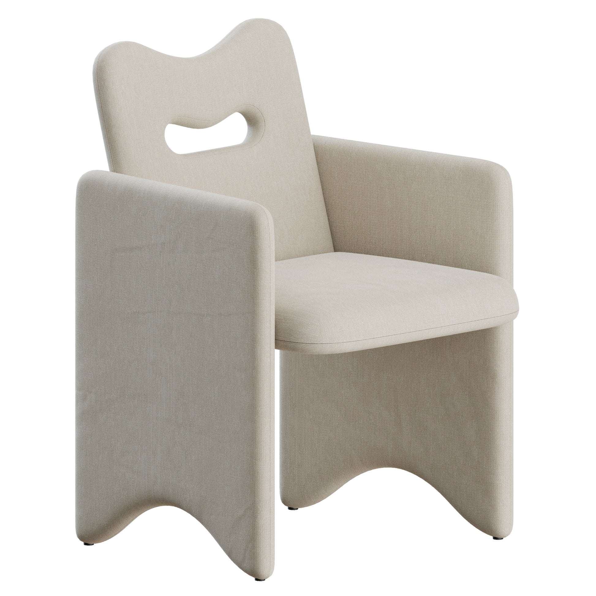 Court Dining Chair by Egg Collective 3D Model