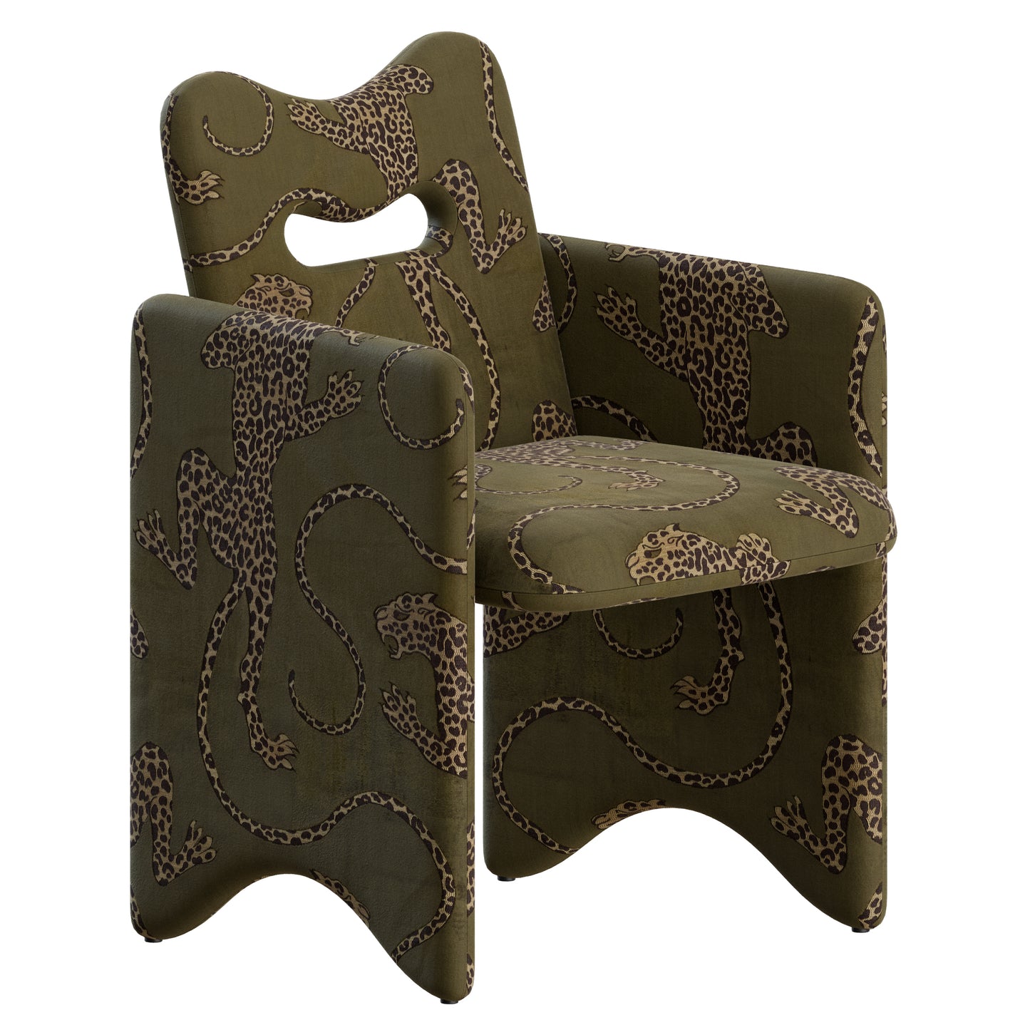 Court Dining Chair by Egg Collective 3D Model