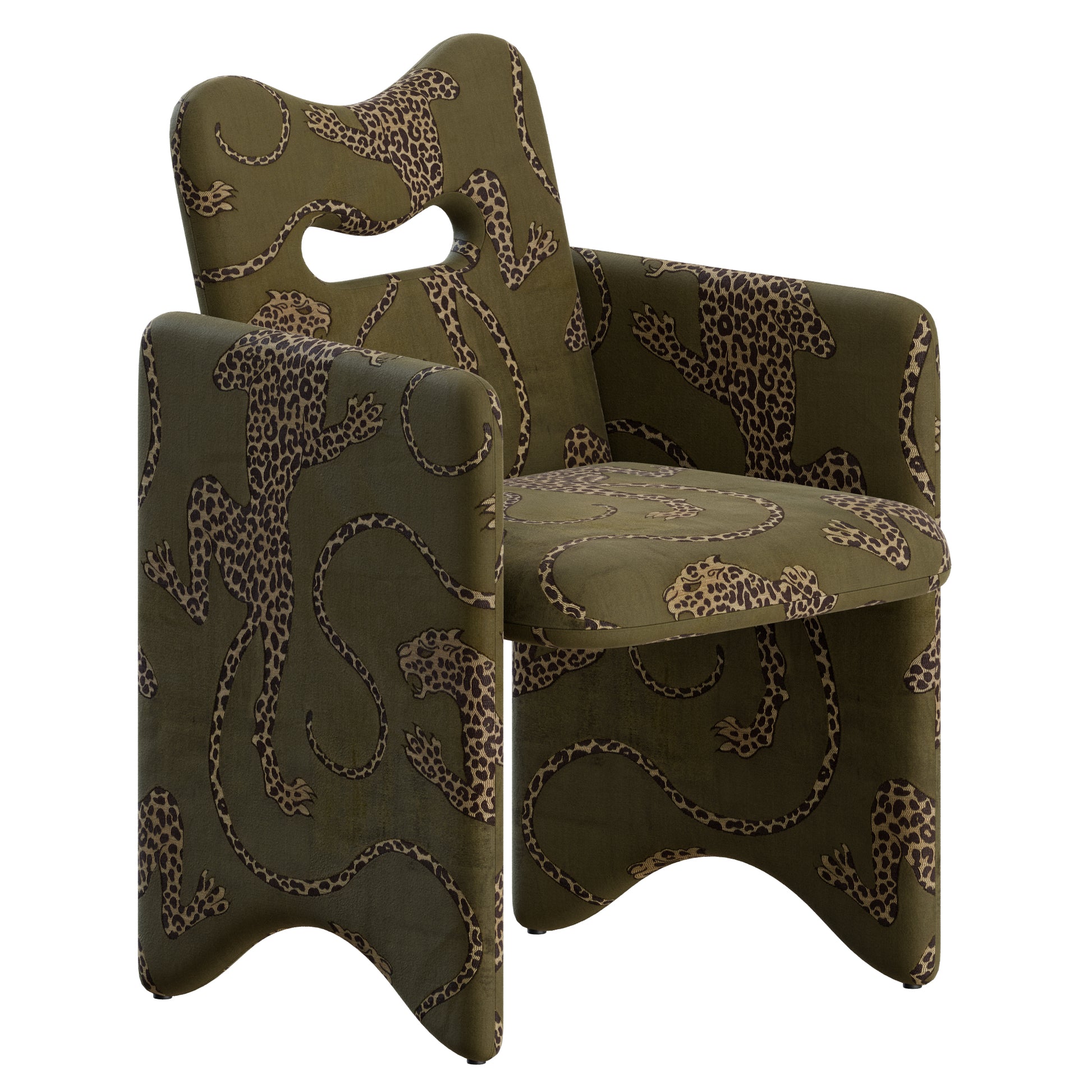 Court Dining Chair by Egg Collective 3D Model