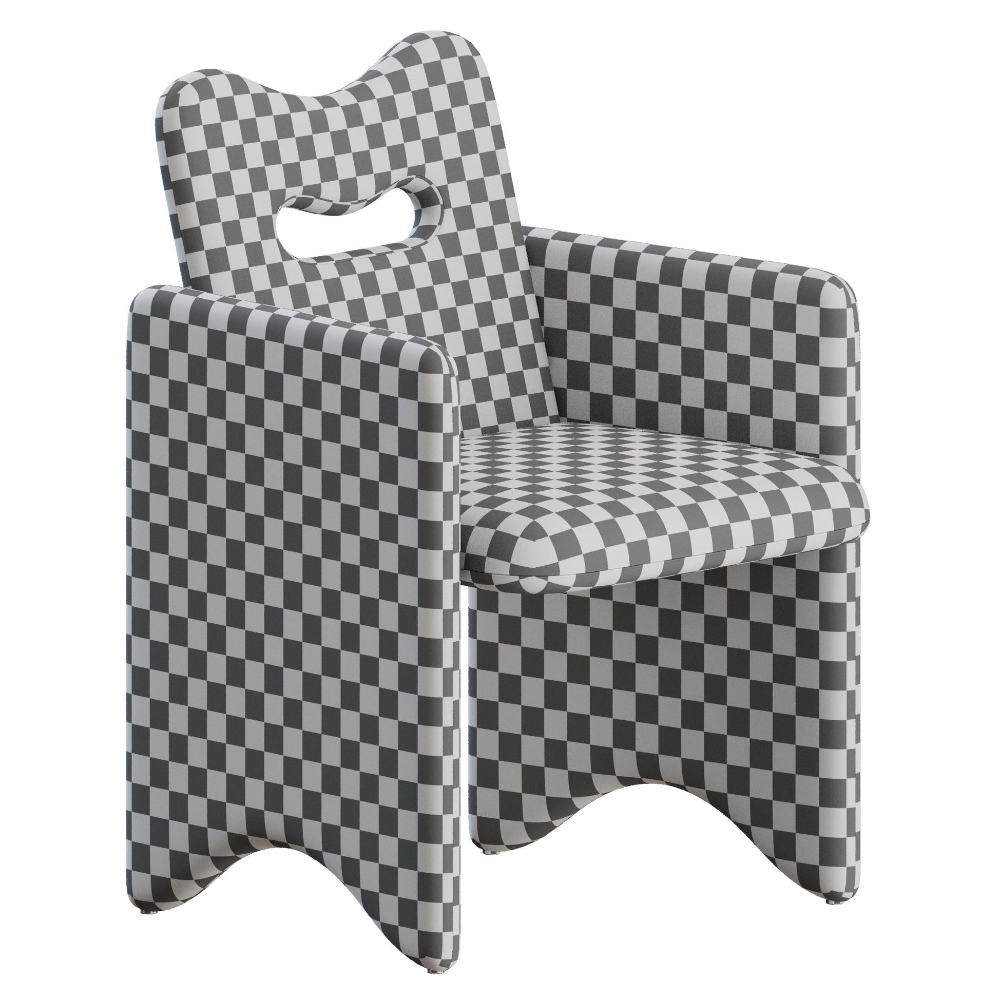 Court Dining Chair by Egg Collective 3D Model