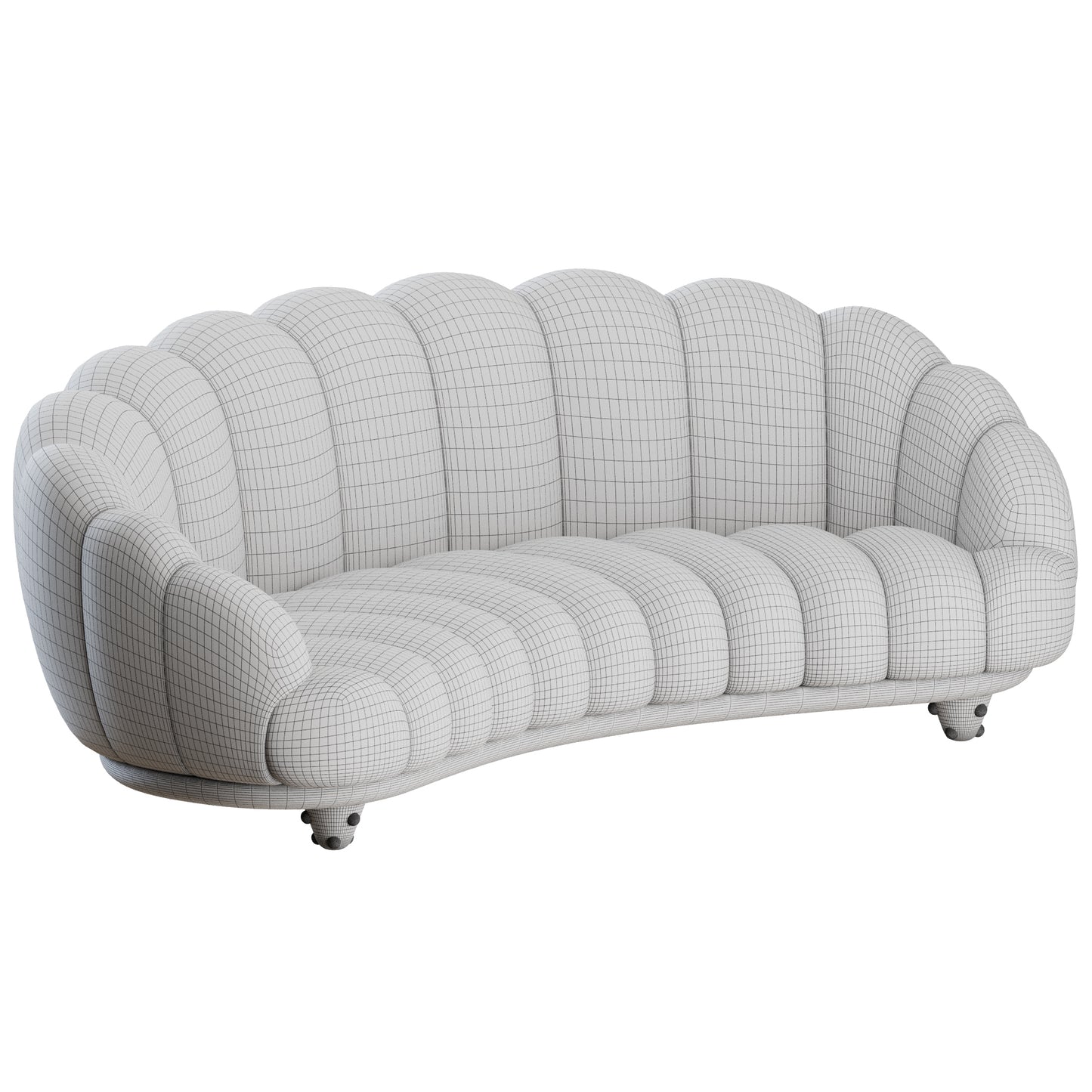 Croissant Crescent Sofa by Bryan O Sullivan 3D Model