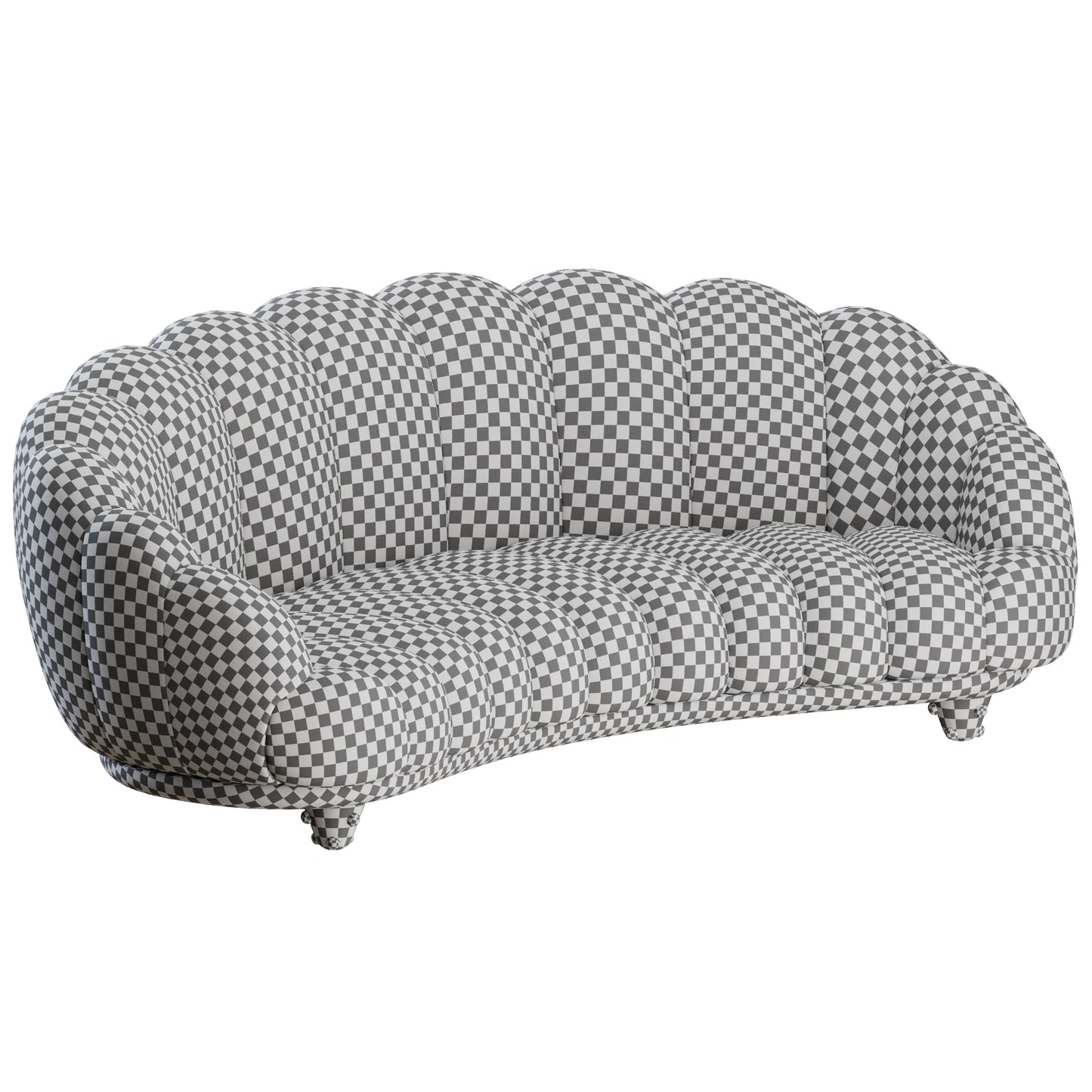 Croissant Crescent Sofa by Bryan O Sullivan 3D Model