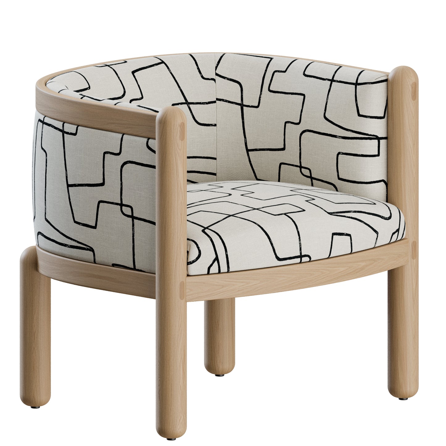 Crosby Lounge Chair by Kelly Wearstler 3D Model