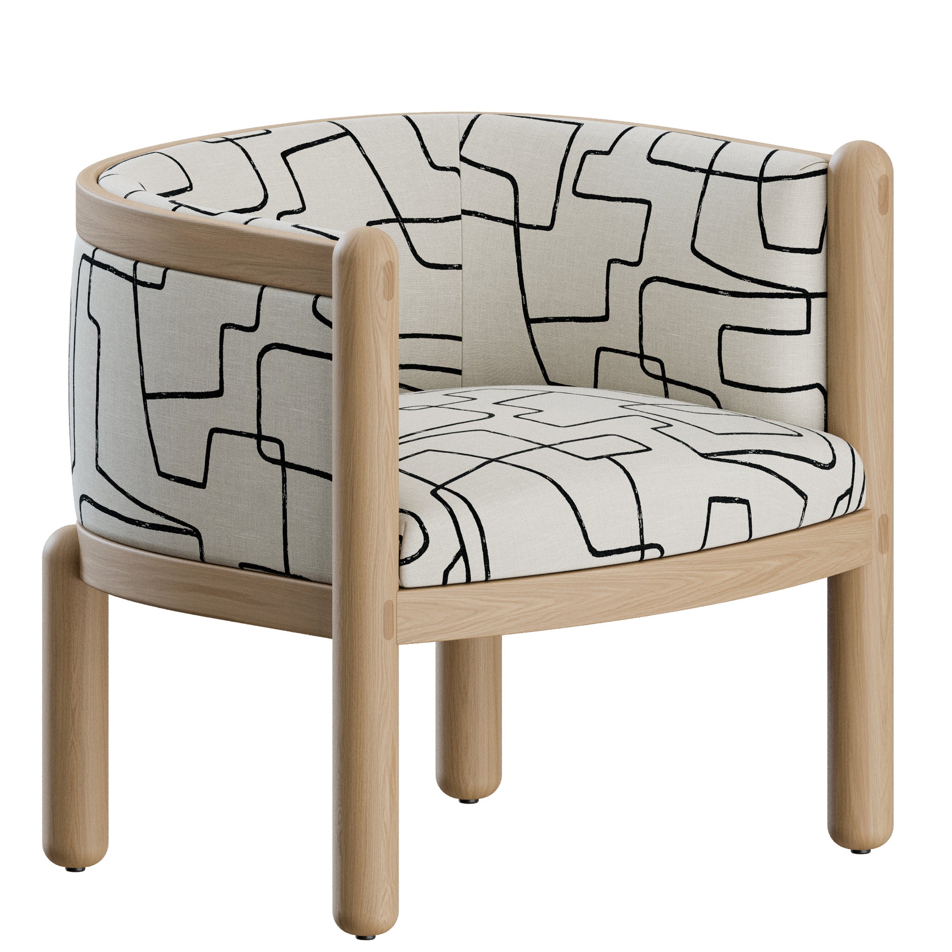 Crosby Lounge Chair by Kelly Wearstler 3D Model