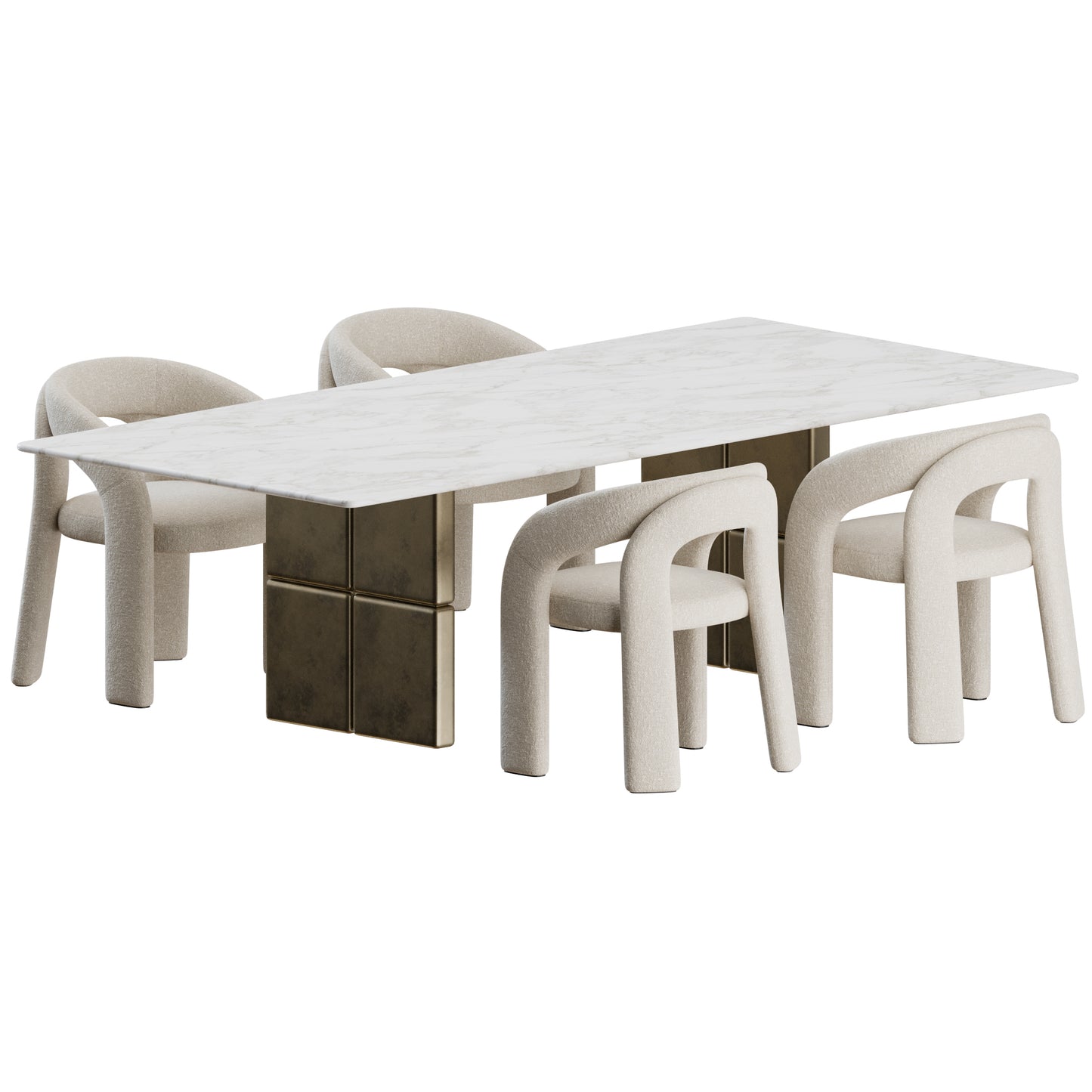Dada Chair Barrio Table by Giulio Marelli 3D Model
