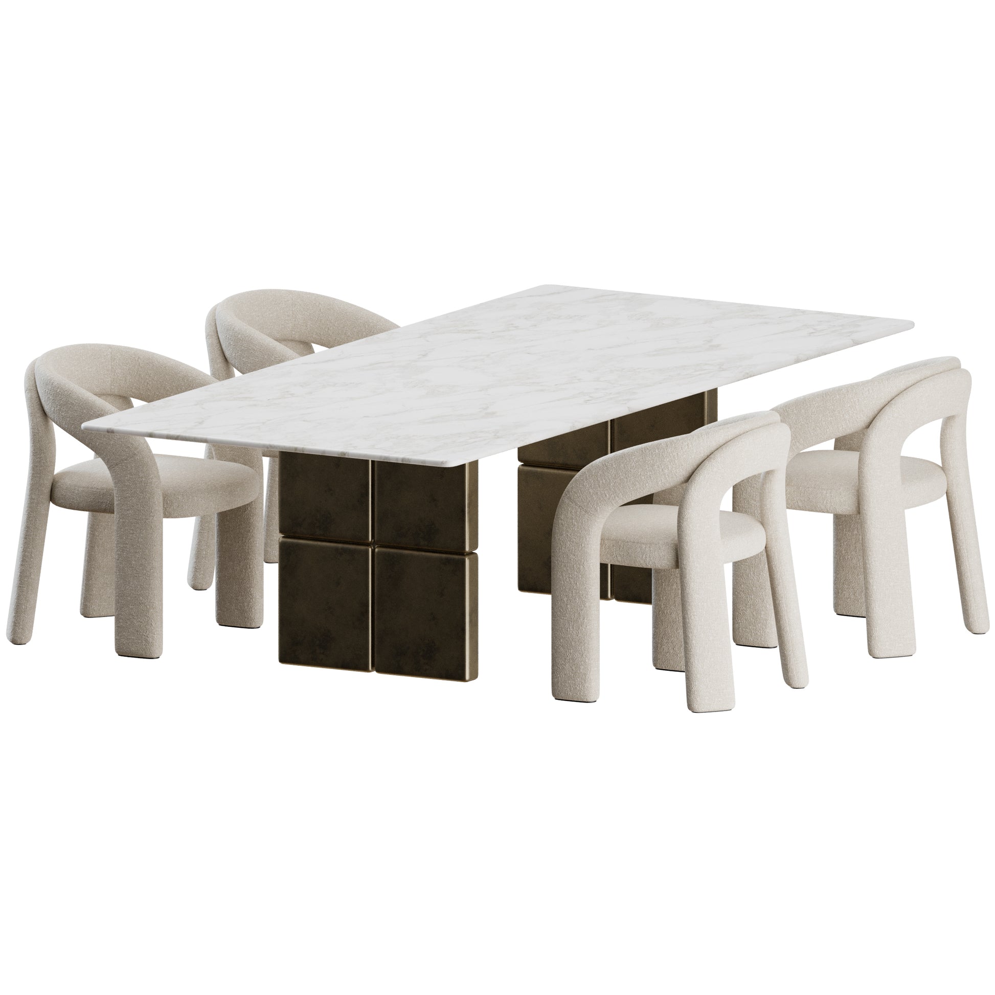 Dada Chair Barrio Table by Giulio Marelli 3D Model