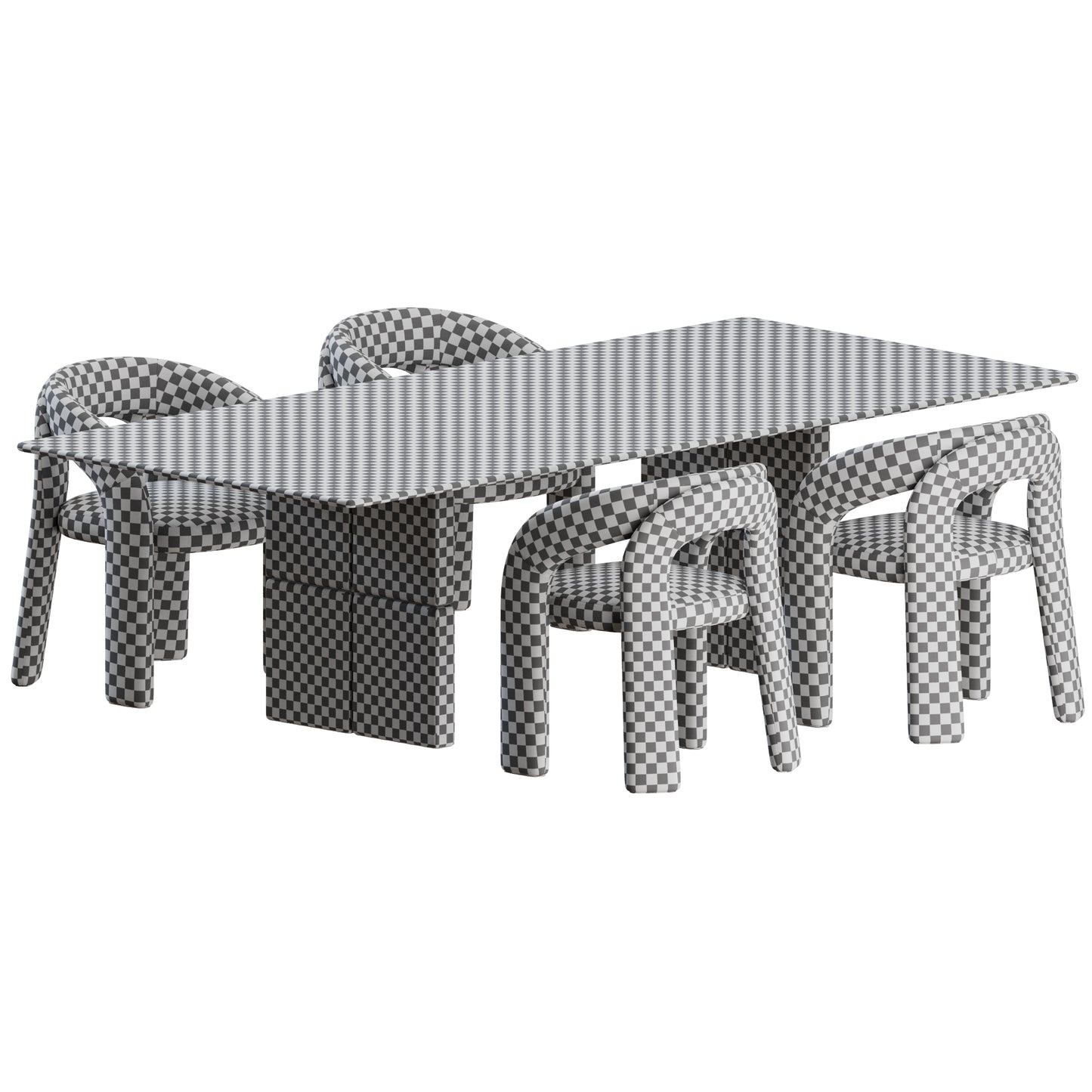 Dada Chair Barrio Table by Giulio Marelli 3D Model
