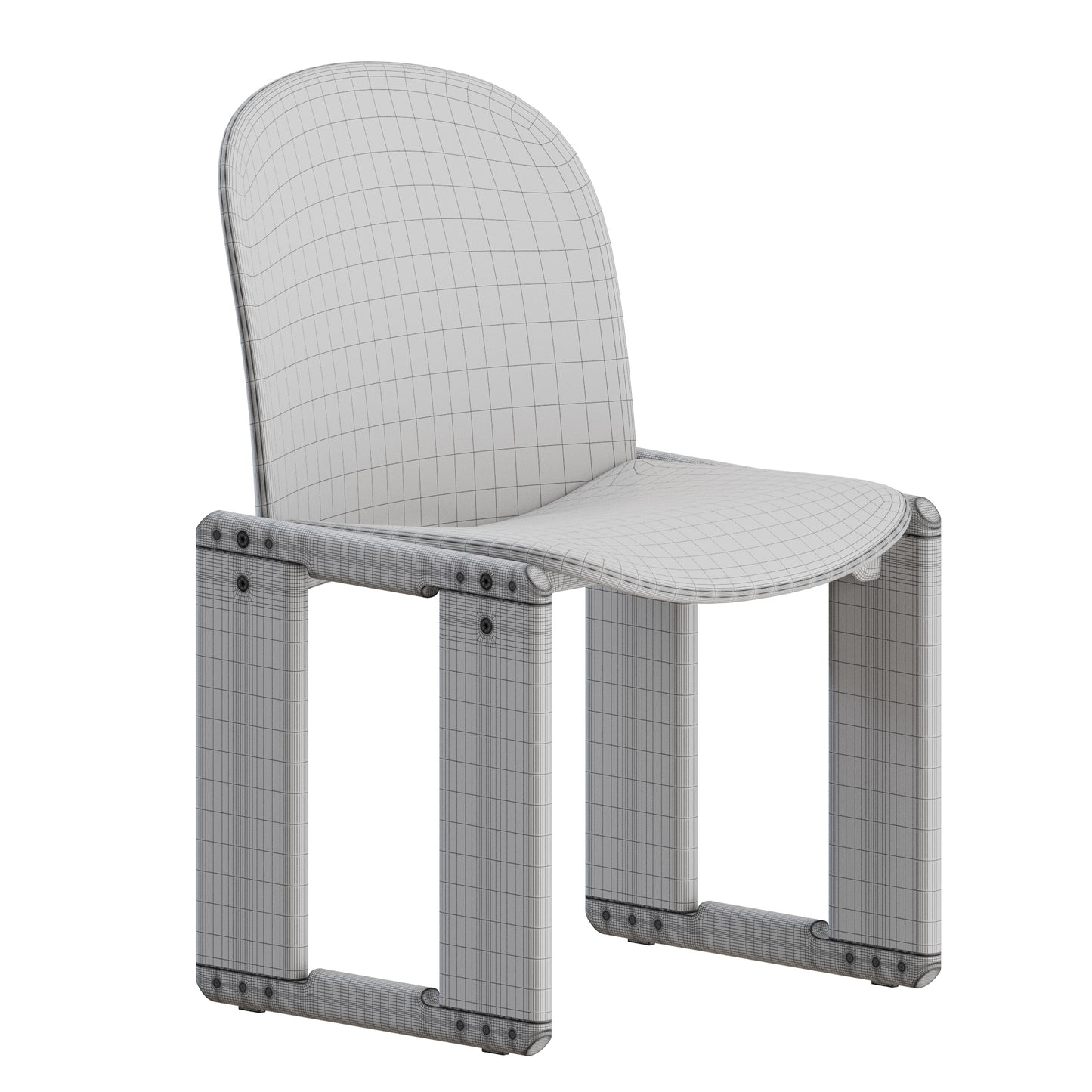 Dialogo Chair by Tobia Scarpa 3D Model