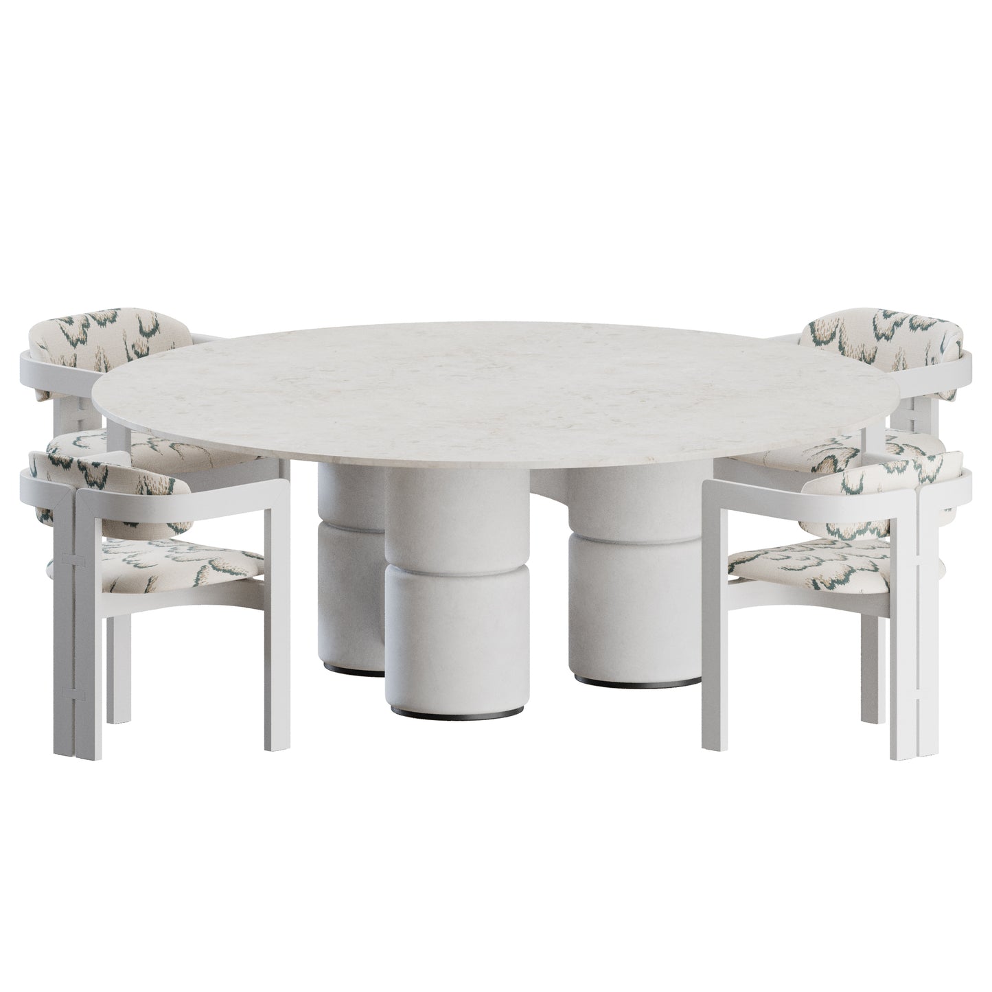 Dining Set by Gallotti Radice 3D Model