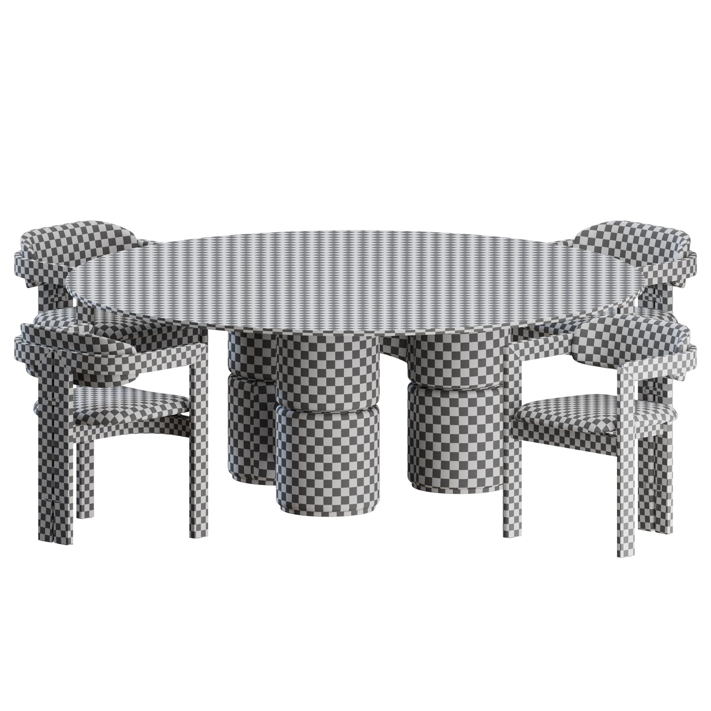 Dining Set by Gallotti Radice 3D Model