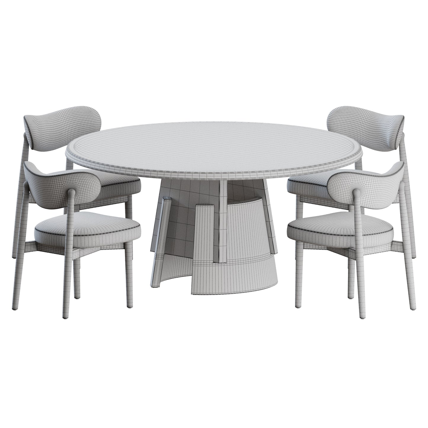 Dining Set by Man of Parts 3D Model