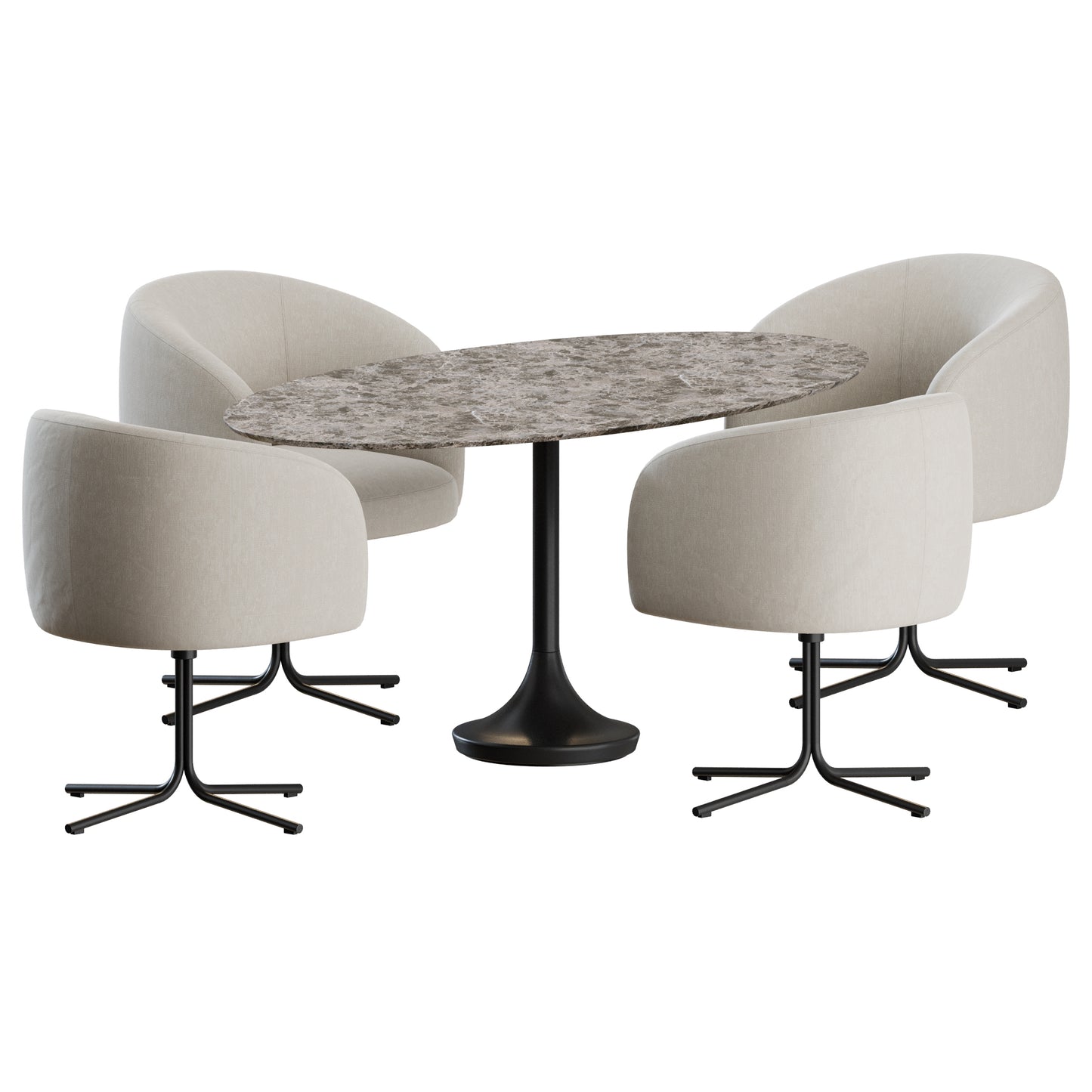 Dining Set by Olivo 3D Model