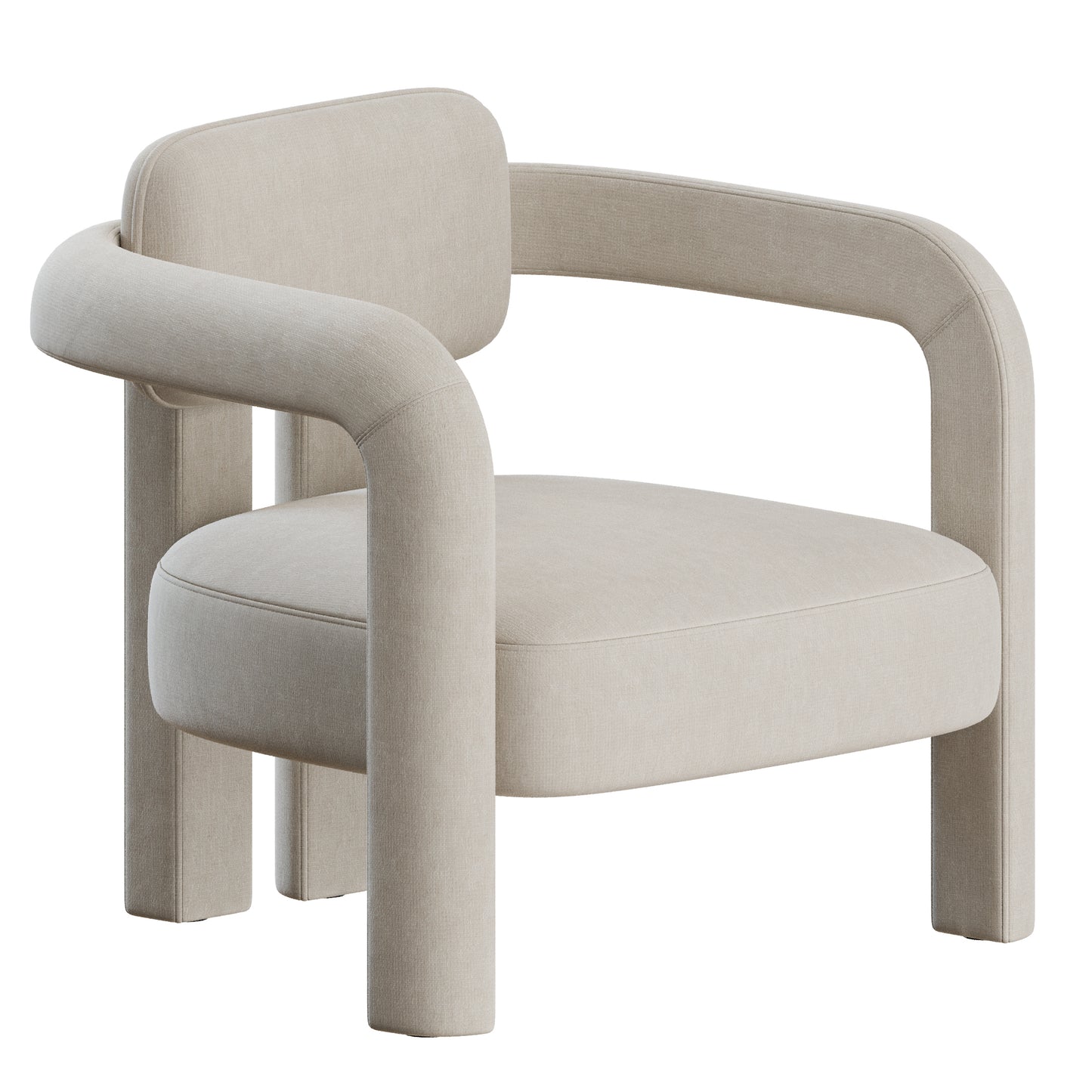 Double Arch Armchair by Insidherland 3D Model